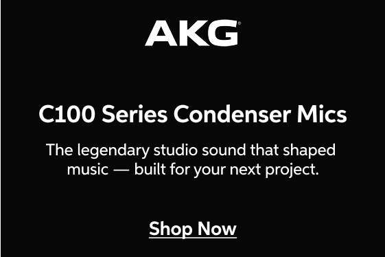 AKG C100 Condenser Mics — The legendary studio sound that shaped music — built for your next project. — Shop Now