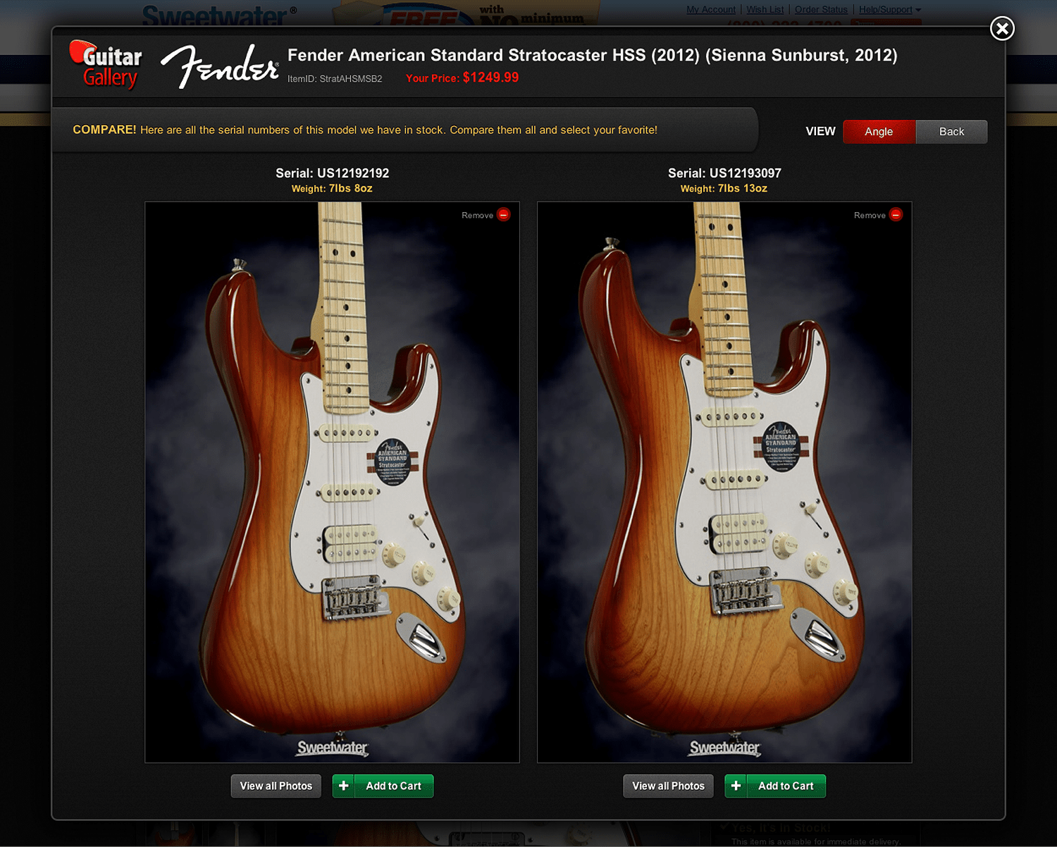 Sweetwater Launches Guitar Gallery 2.0