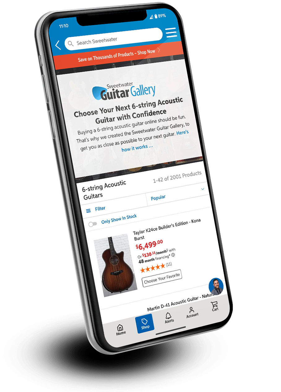 Sweetwater Mobile App | Sweetwater.com