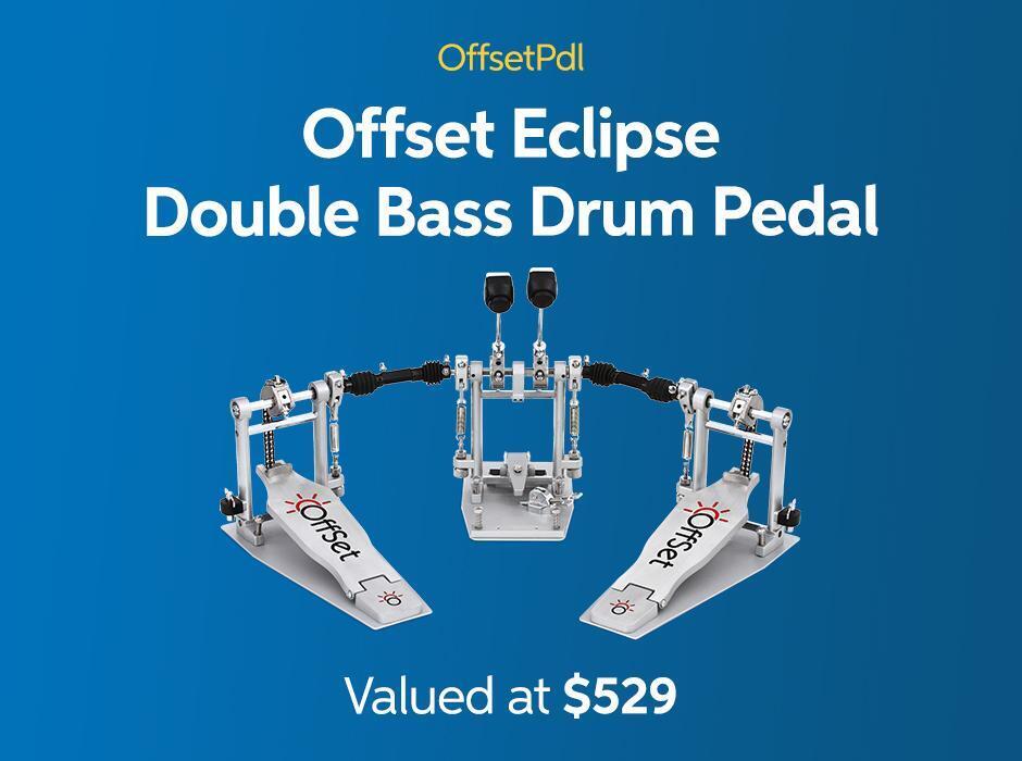Offset Eclipse Double Bass Drum Pedal - Valued At $529.00