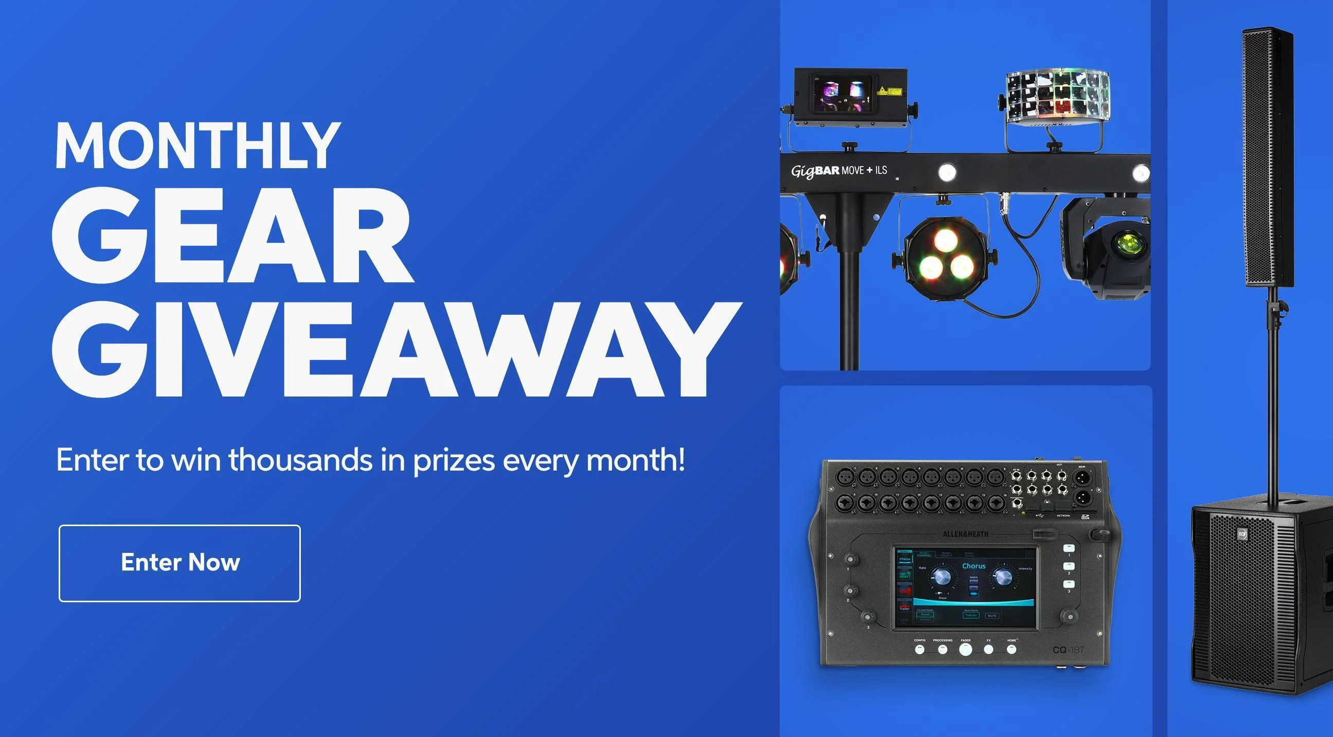 Score gear via Monthly Gear Giveaway