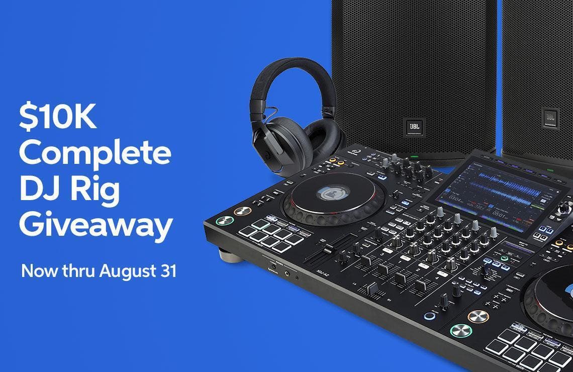 $10K Complete DJ Rig Giveaway -- input your email address below to enter or click here to learn more.