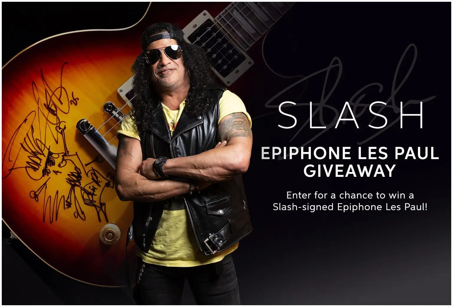Slash-Signed Epiphone Les Paul Giveaway