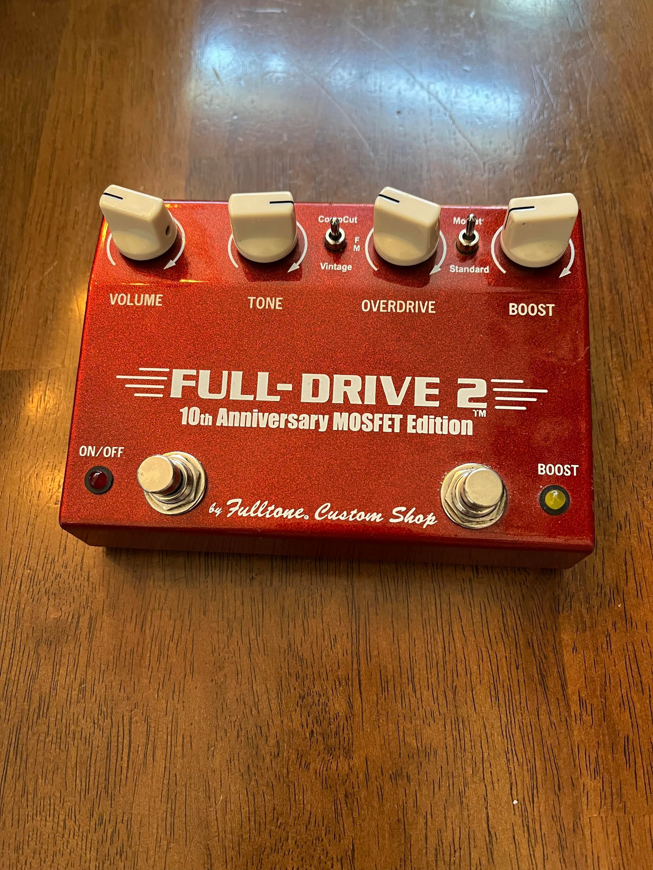 Used Fulltone Custom Shop Fulltone Full-Drive 2 10th Anniversary MOSFET  2000s - Red