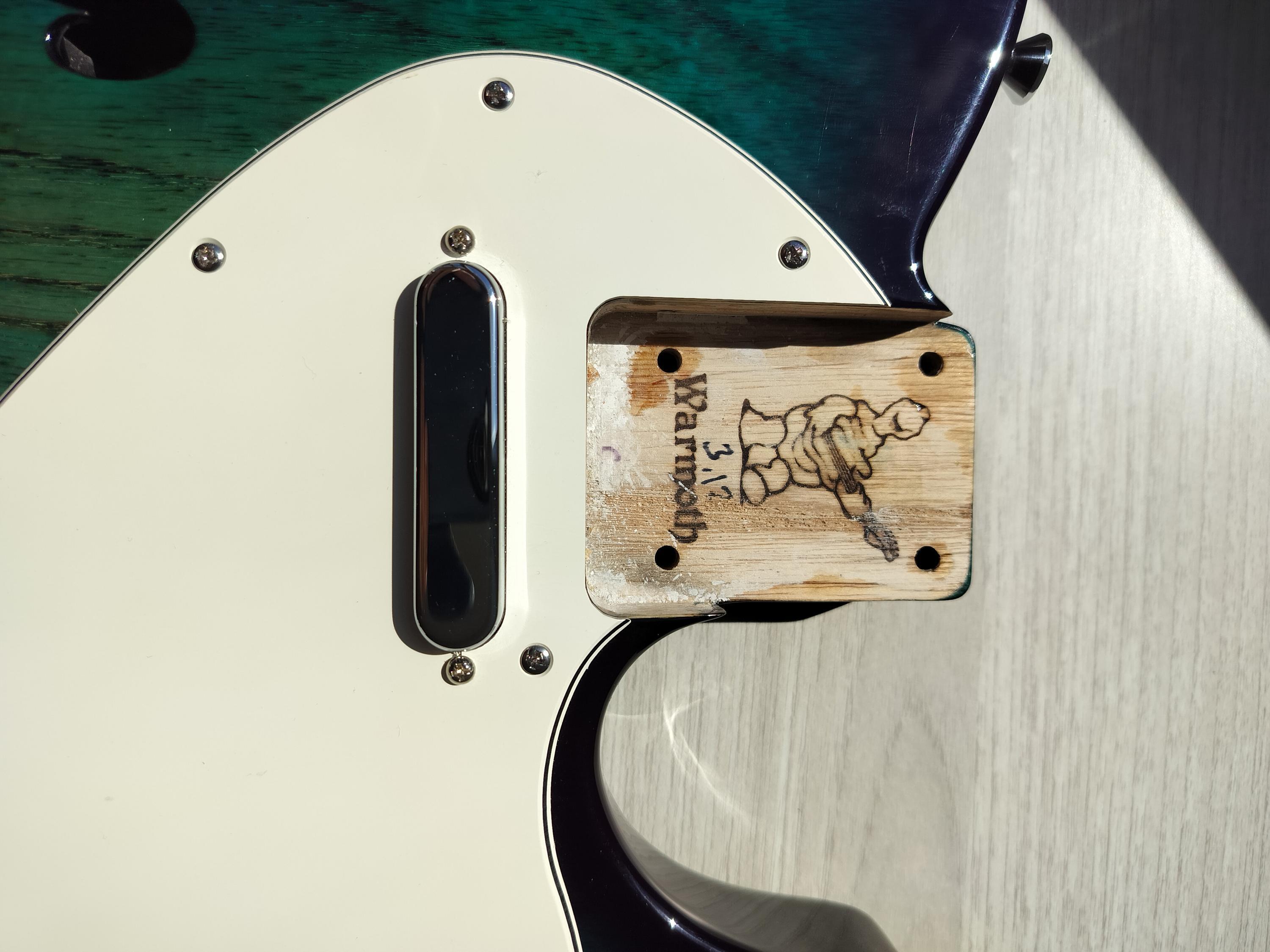 WARMOTH Thinline Guitar Body テレキャスター ボディ Warmoth Tele Thinline Semi Hollow Electric Guitar Body Ash
