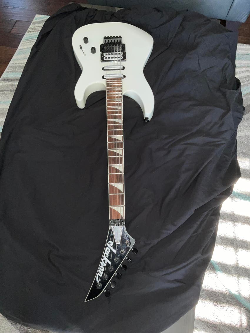 Used Jackson Soloist SL3X Electric Guitar Platinum Pearl Sweetwater