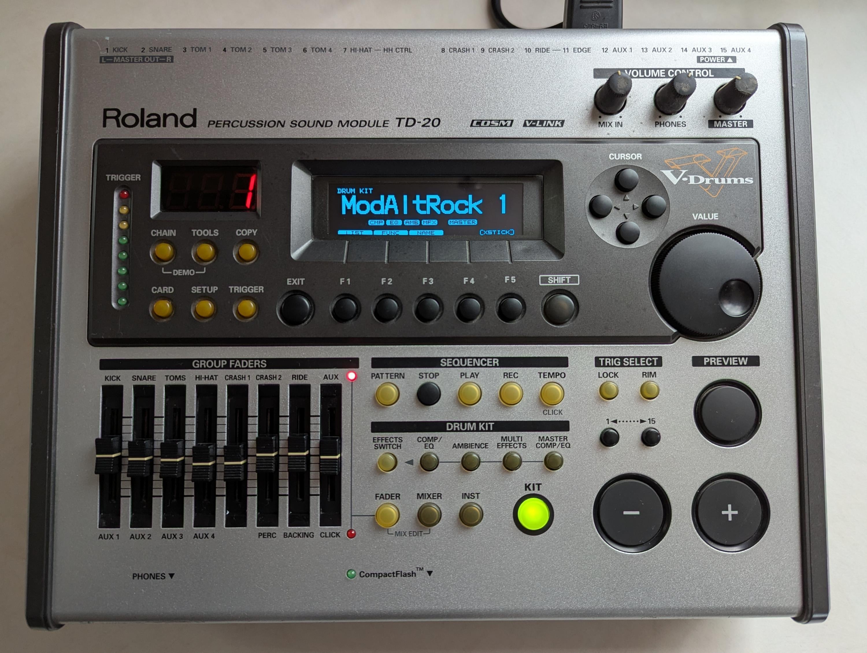 Used Roland TD-20 Drum Sound Module - Sweetwater's Gear Exchange