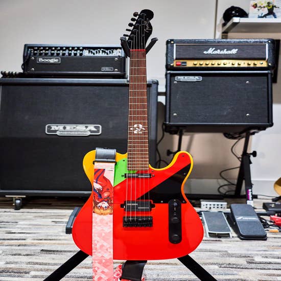 Fender Evangelion Asuka Telecaster Limited Edition with Asuka Strap and Evangelion Picks Set MINT