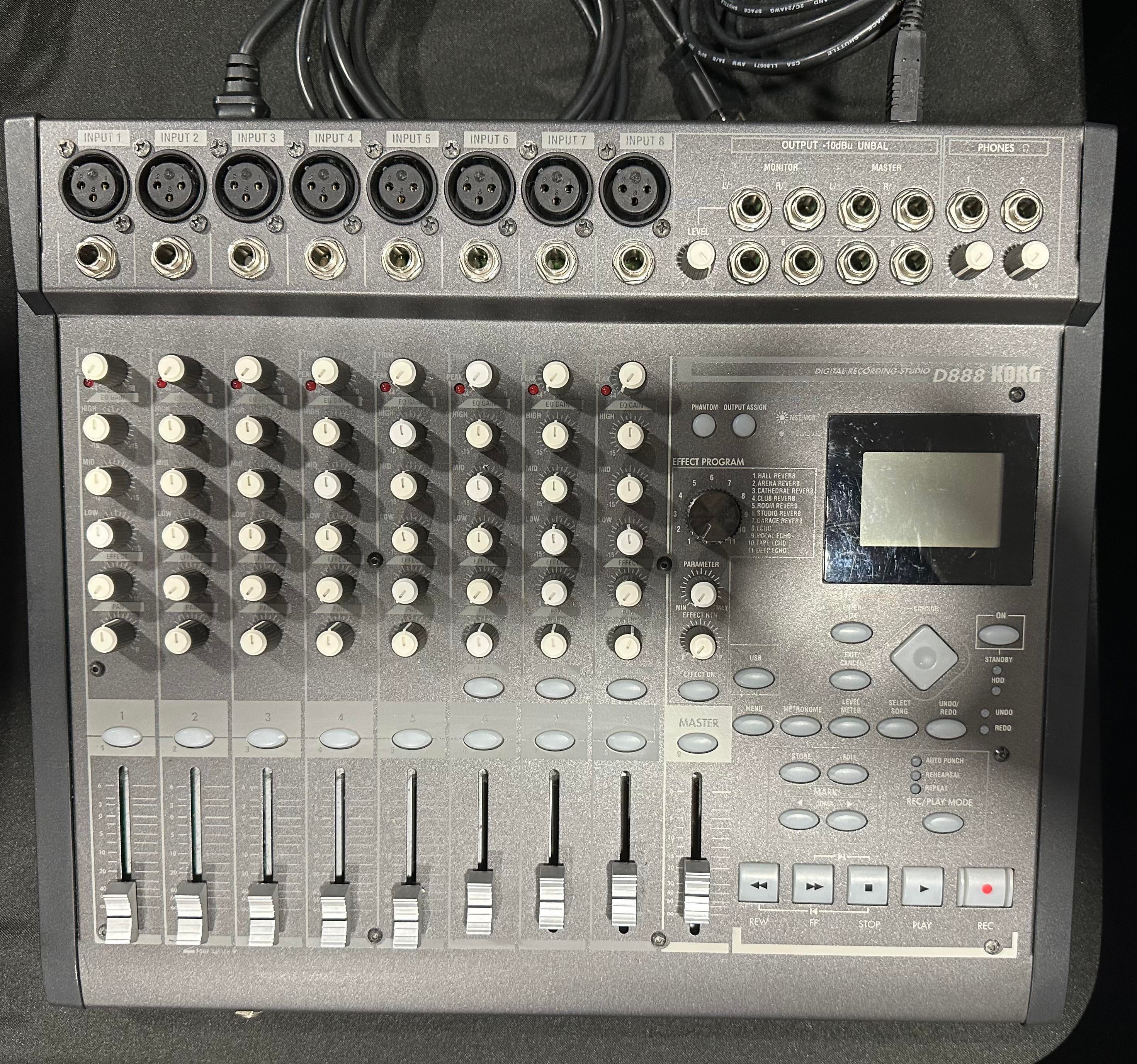 Used Korg D8-88 Multitrack mixer/recorder, - Sweetwater's Gear