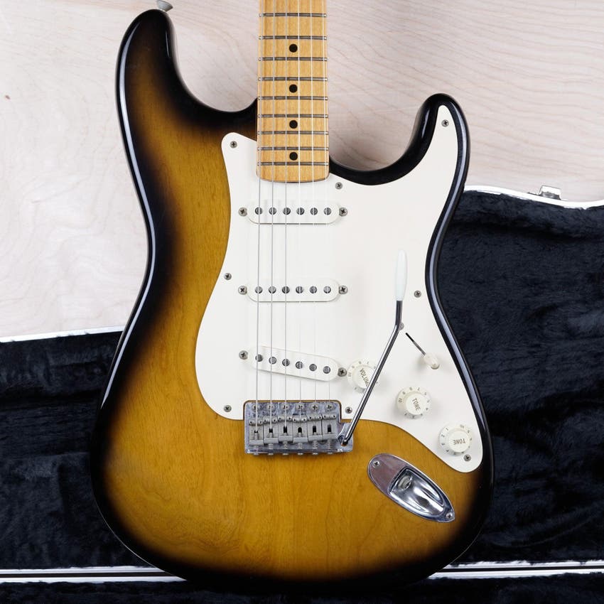Limited Edition 40th Anniversary 1954 Reissue Stratocaster with Maple Fretboard 1994 Brown Sunburst USA American Vintage AVRI w/ OHSC