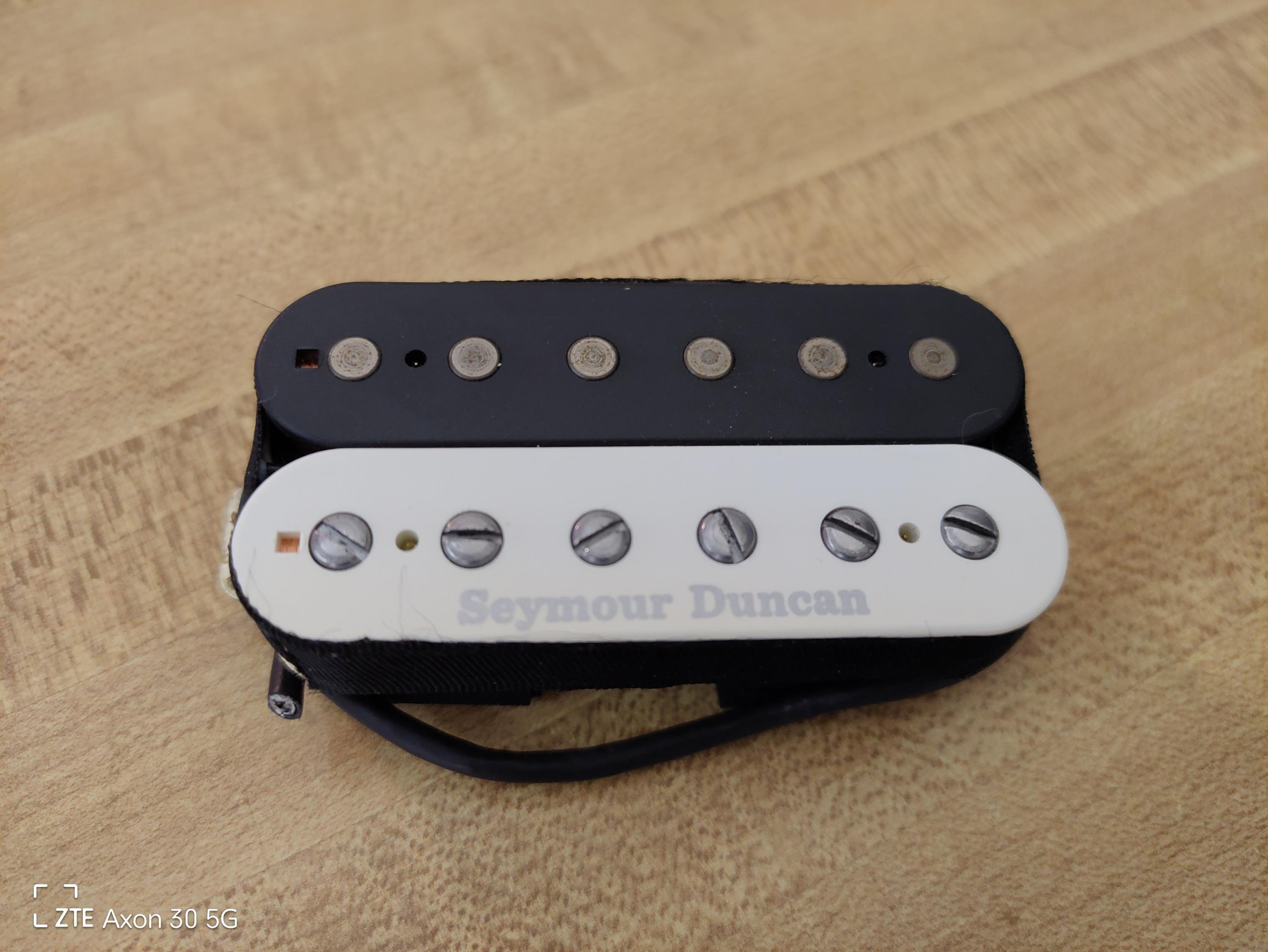 Used Seymour Duncan TB-5 Custom Bridge Trembucker Guitar Pickup Zebra