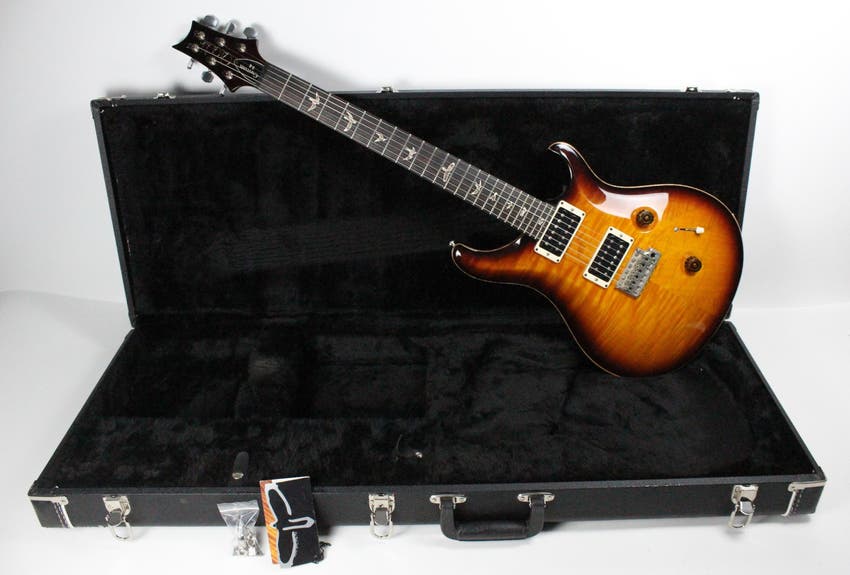2011 PRS Custom 24 10-Top Dark Cherry Sunburst Maple FLAME Birds Paul Reed Smith