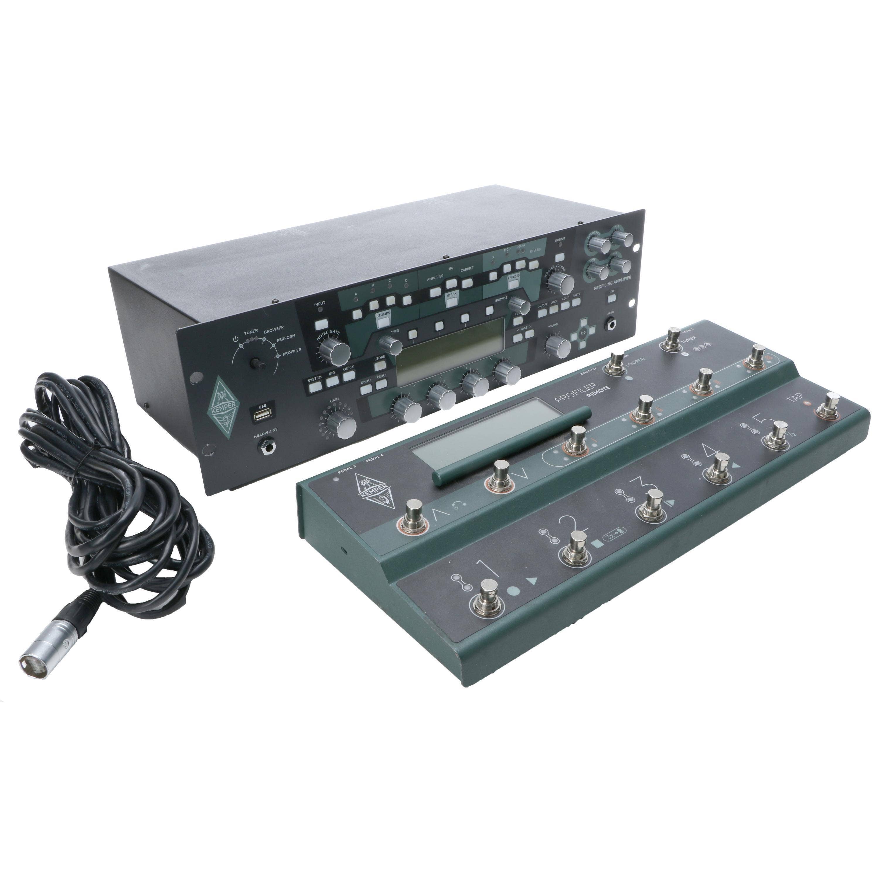 Used Kemper Profiler Rack Mount with Profiler Remote Foot Controller