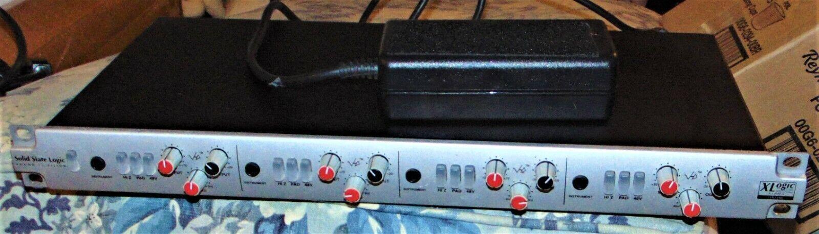 Used Solid State Logic SSL XLogic Alpha VHD Pre 4-Channel Mic Preamp  w/Power Supply