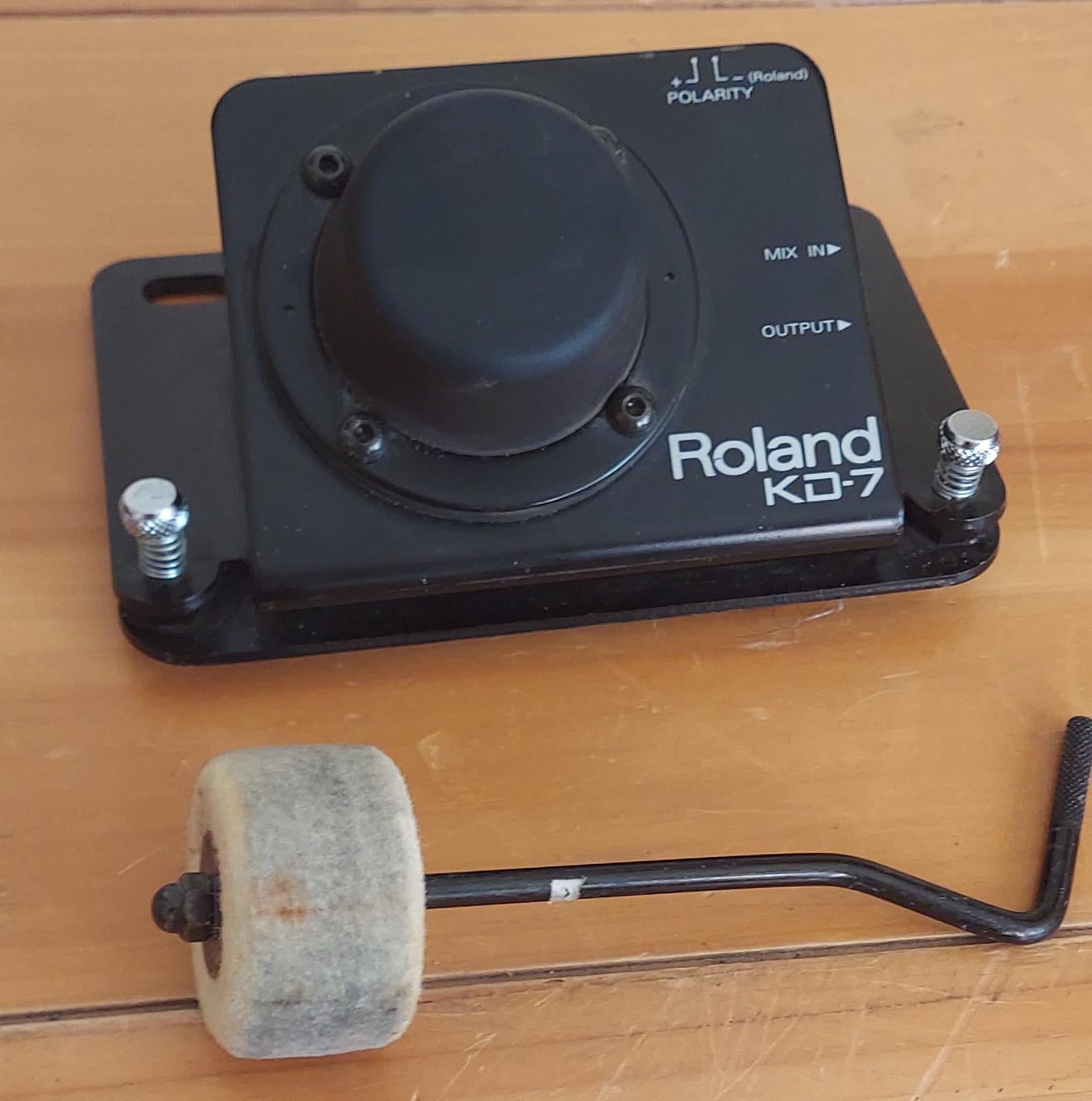 Used Roland KD-7 Kick Trigger with Beater
