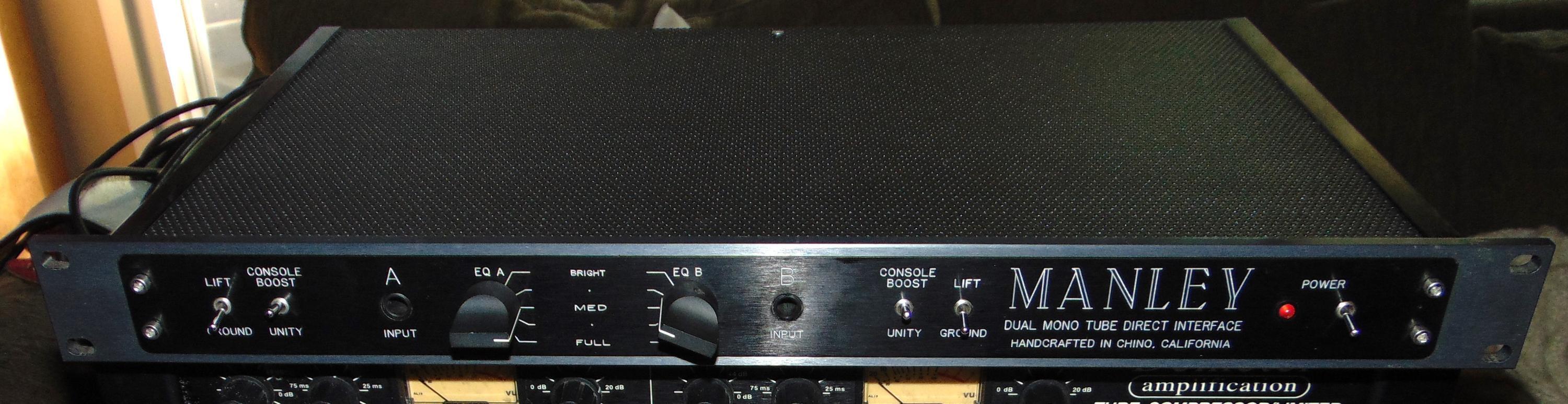Used Manley Labs Manley Dual Mono Tube Direct Interface DI Box-Unit