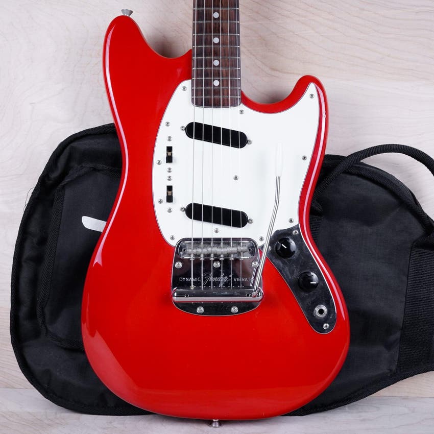 MG-69 Mustang Reissue MIJ 2010 Red Matching Headstock Japan w/ Bag