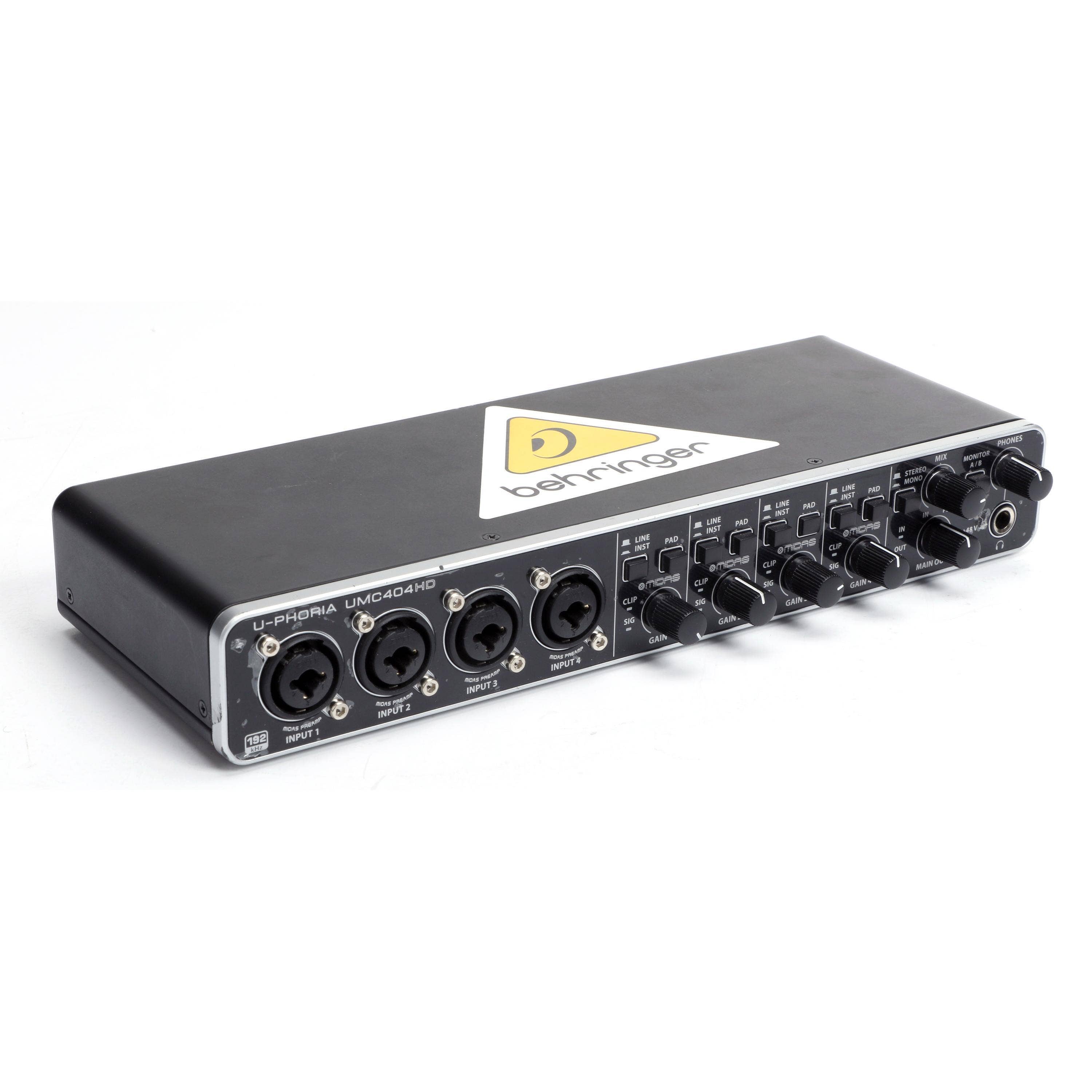 Used Behringer UPhoria UMC404HD USB Audio Interface Sweetwater Gear Exchange