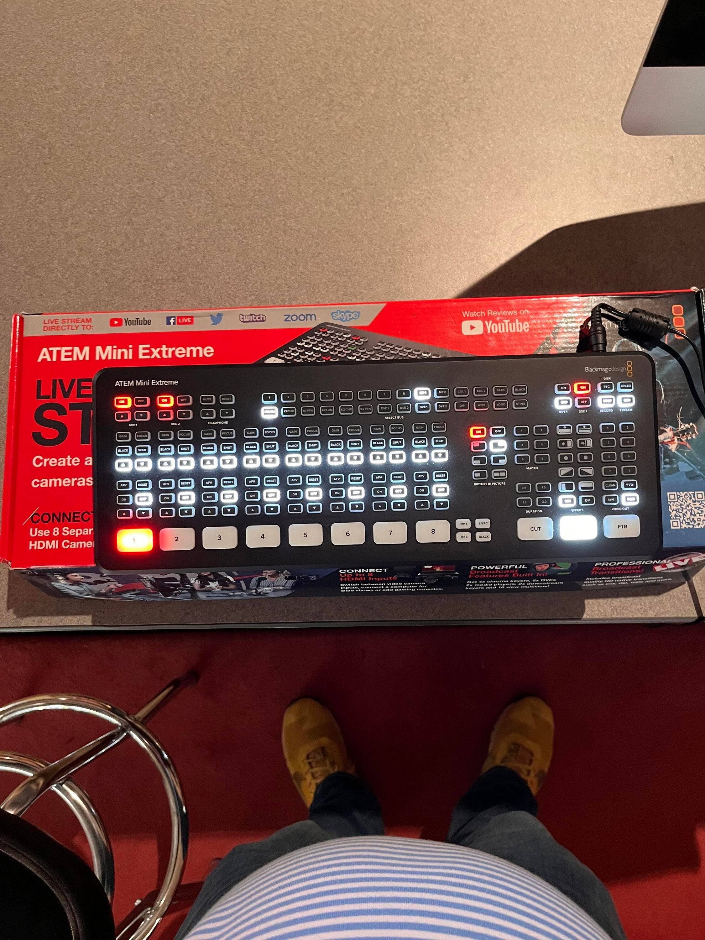 Used Blackmagic Design ATEM Mini Extreme Broadcast/Streaming Switcher