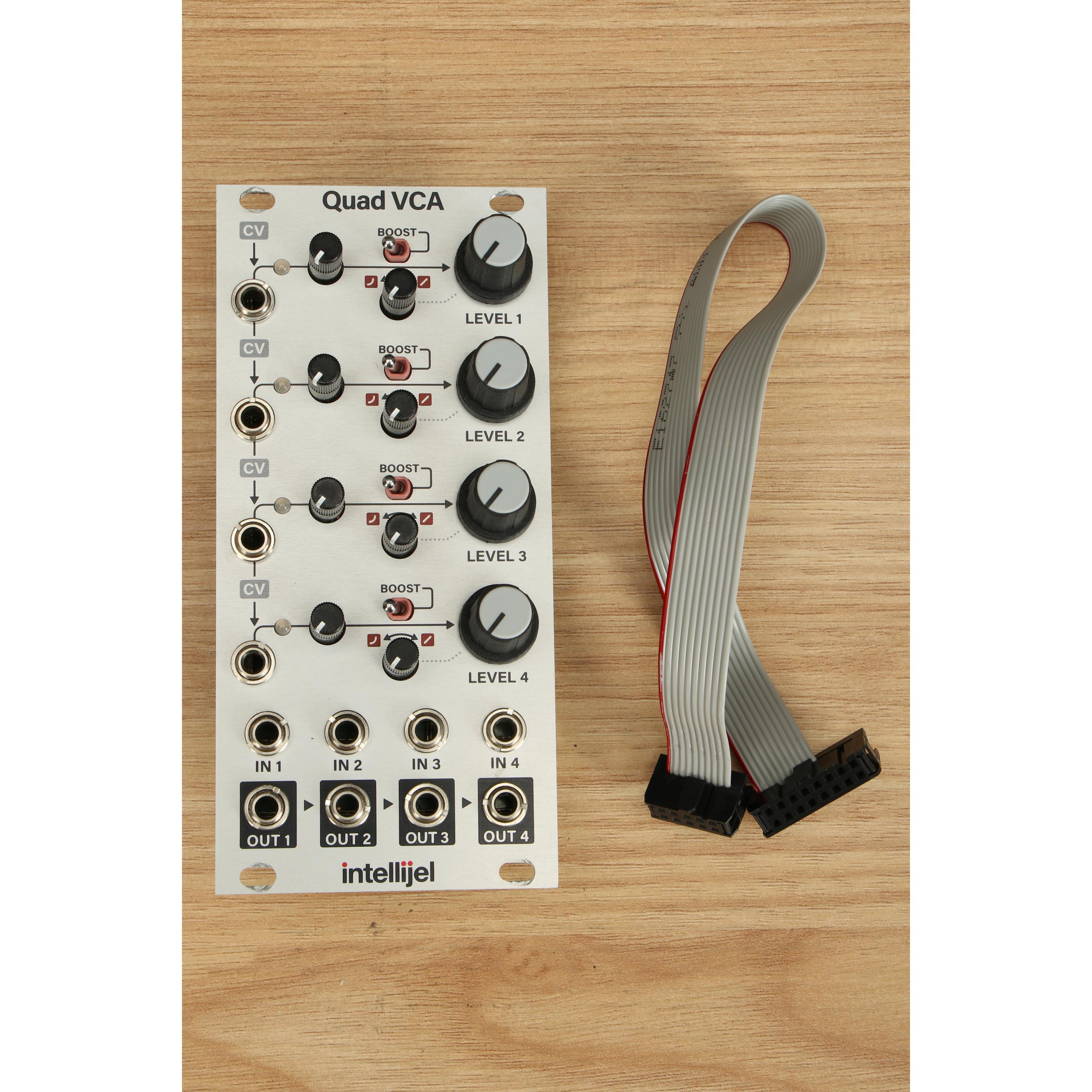 Used Intellijel Quad VCA Eurorack Amplifier - Sweetwater's Gear