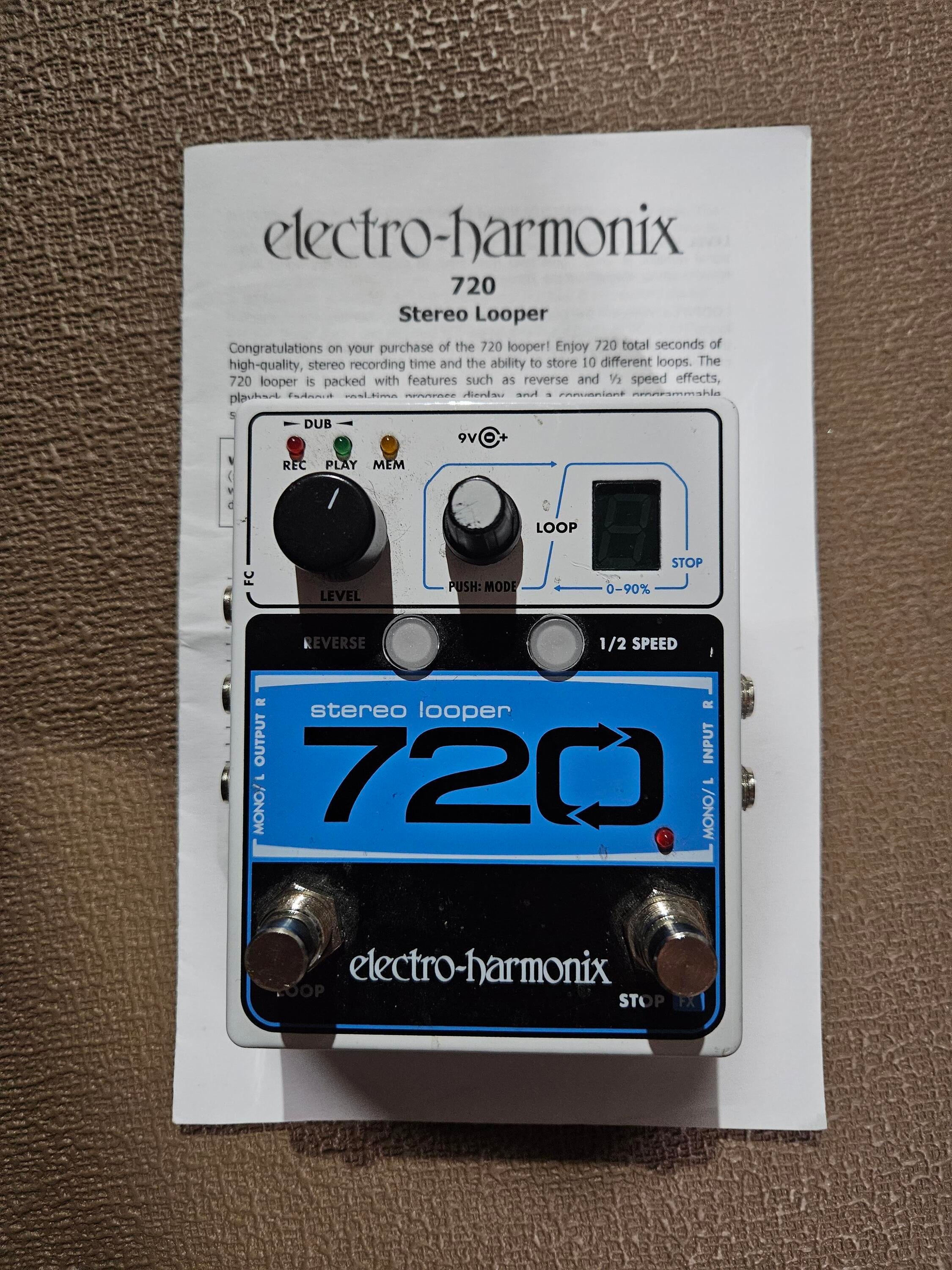 Used Electro-Harmonix 720 Stereo Looper Pedal