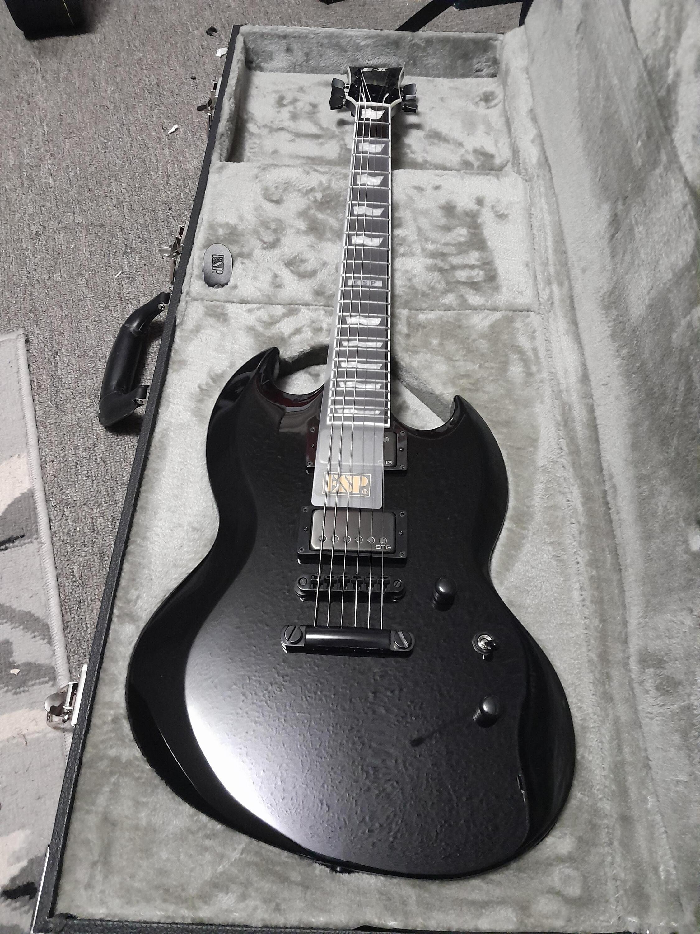 Used ESP E-II Viper Electric Guitar - Black - Sweetwater's Gear 