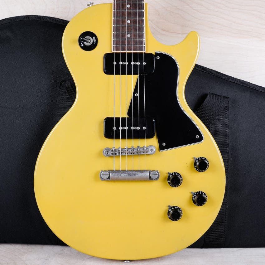 Les Paul Special 1993 TV Yellow "Junior II" P100 PUs Tune-O-Matic Bridge w/ Bag