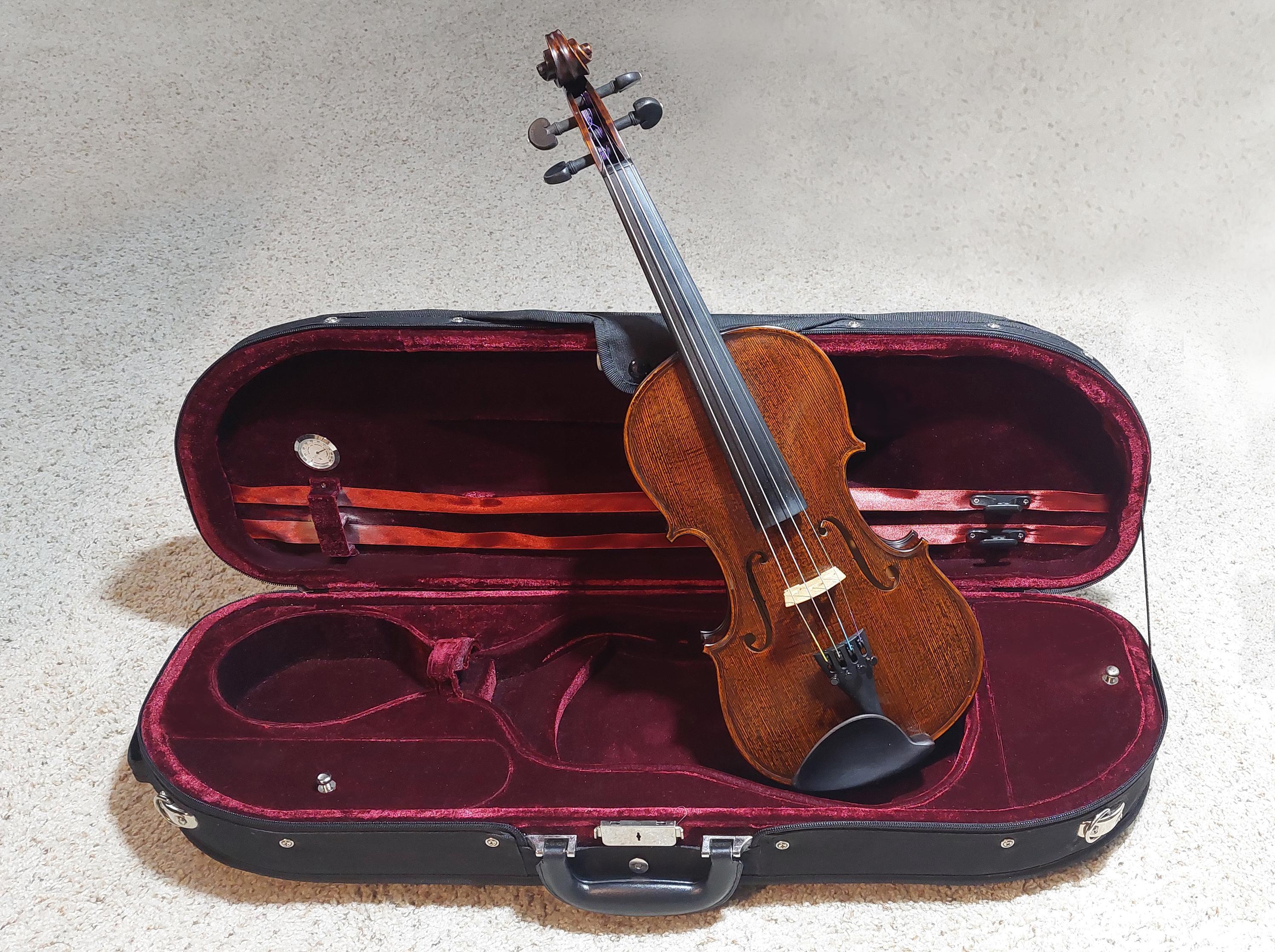 Used Gliga Gama 4/4 violin, a dark beauty with a beautiful tone