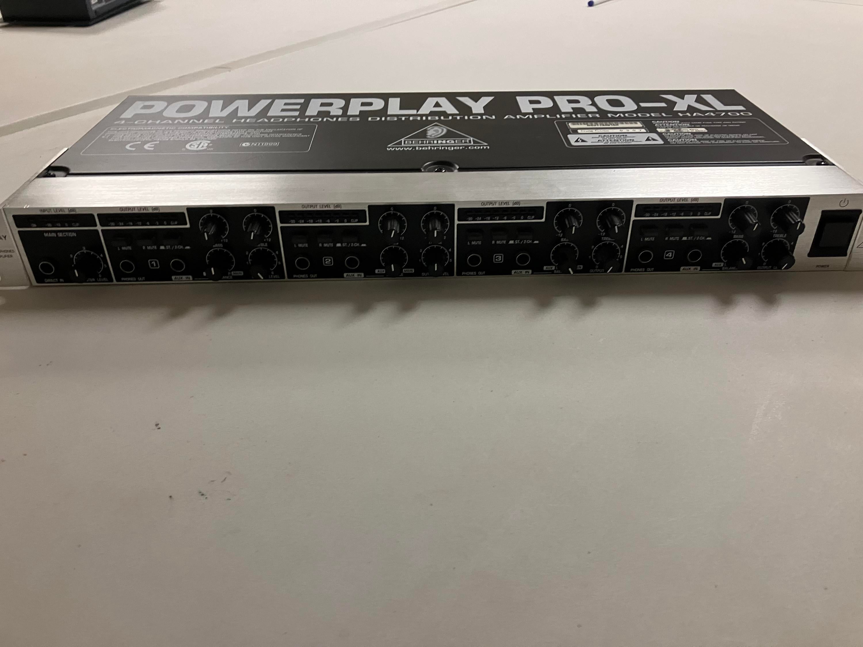 Used Behringer PowerPlay Pro XL HA 4700 Sweetwater s Gear Exchange