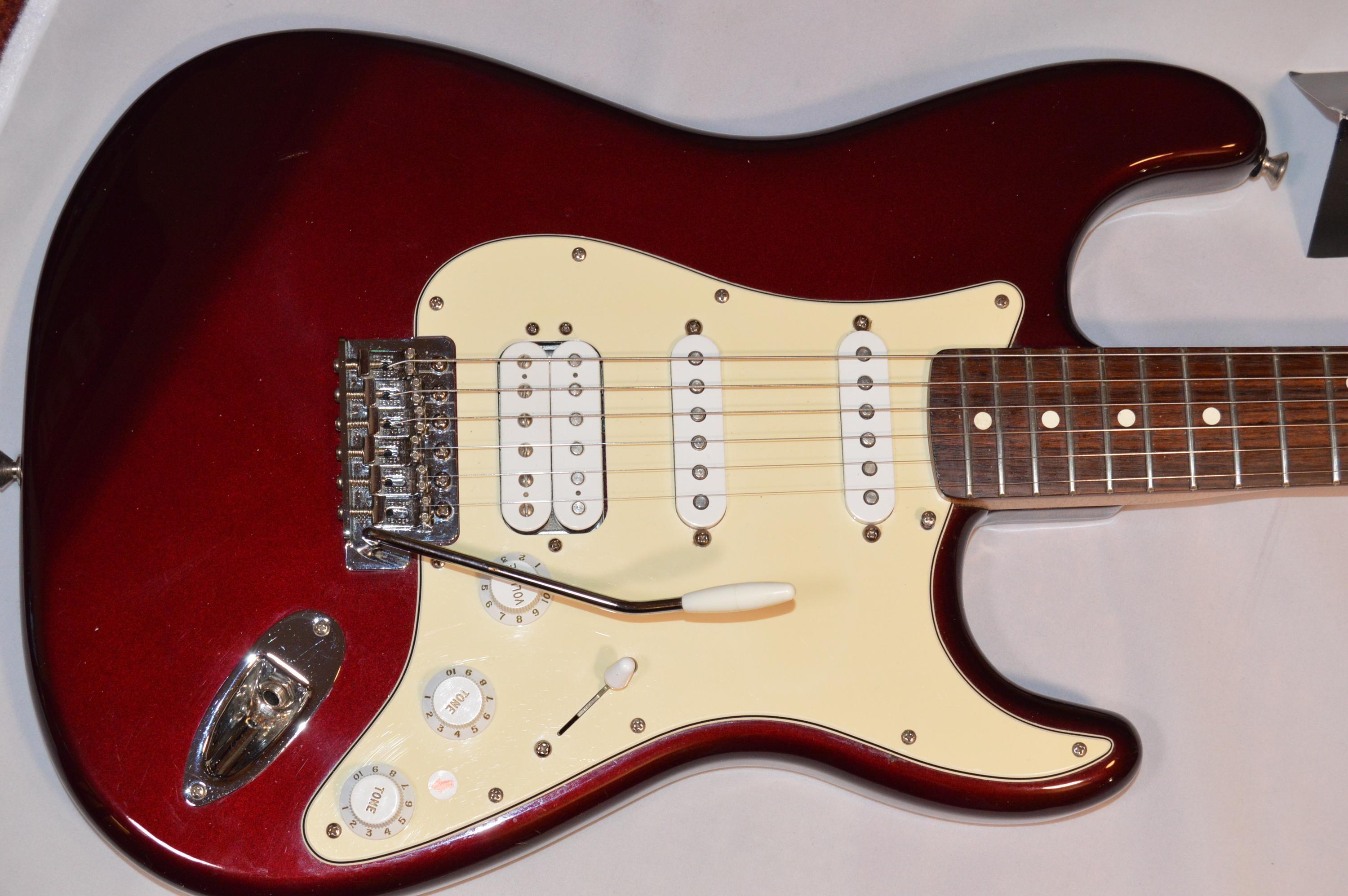 fender stratocaster wine red