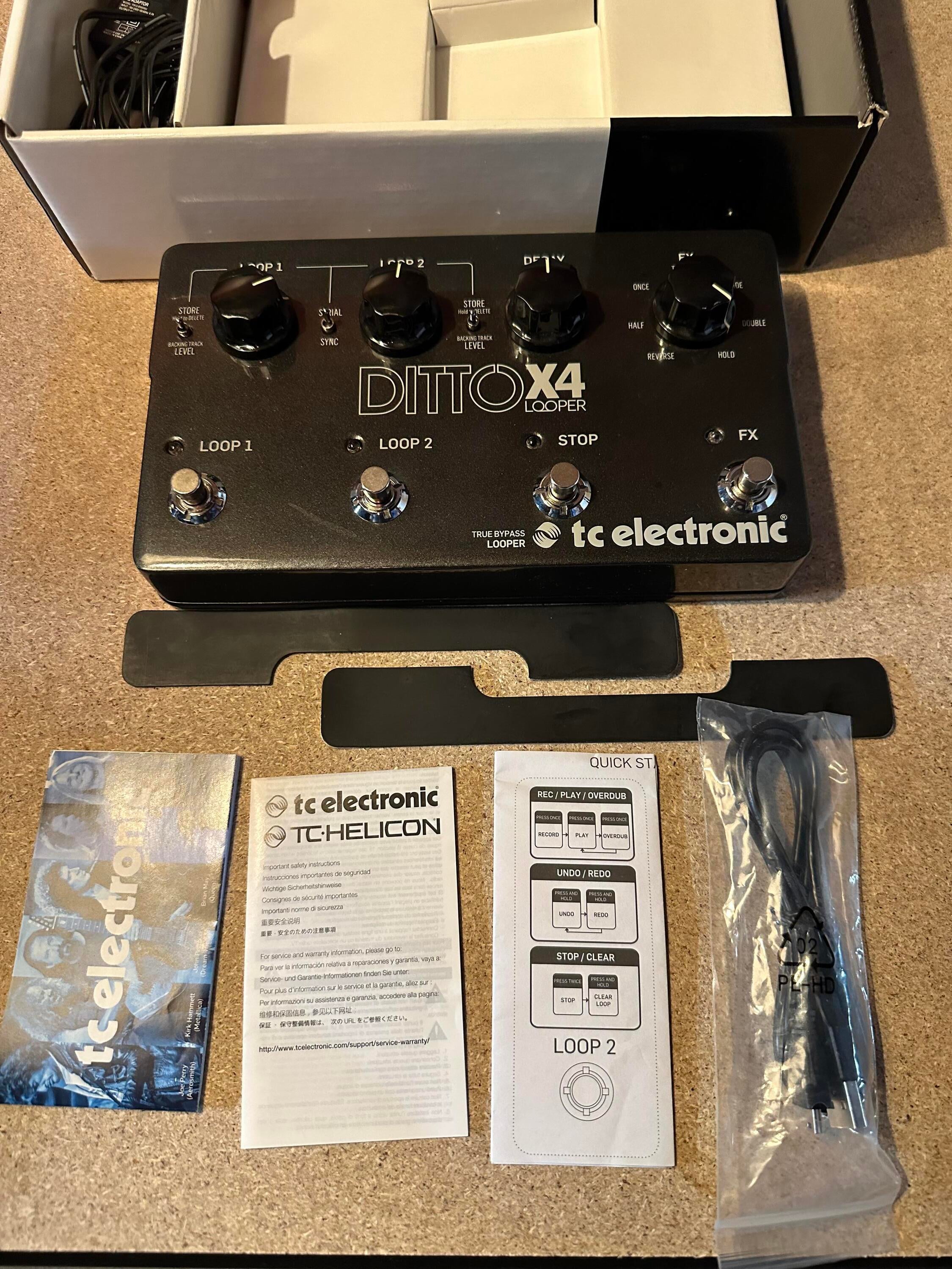 Used TC Electronic Ditto X4 Looper Pedal | Sweetwater's Gear Exchange