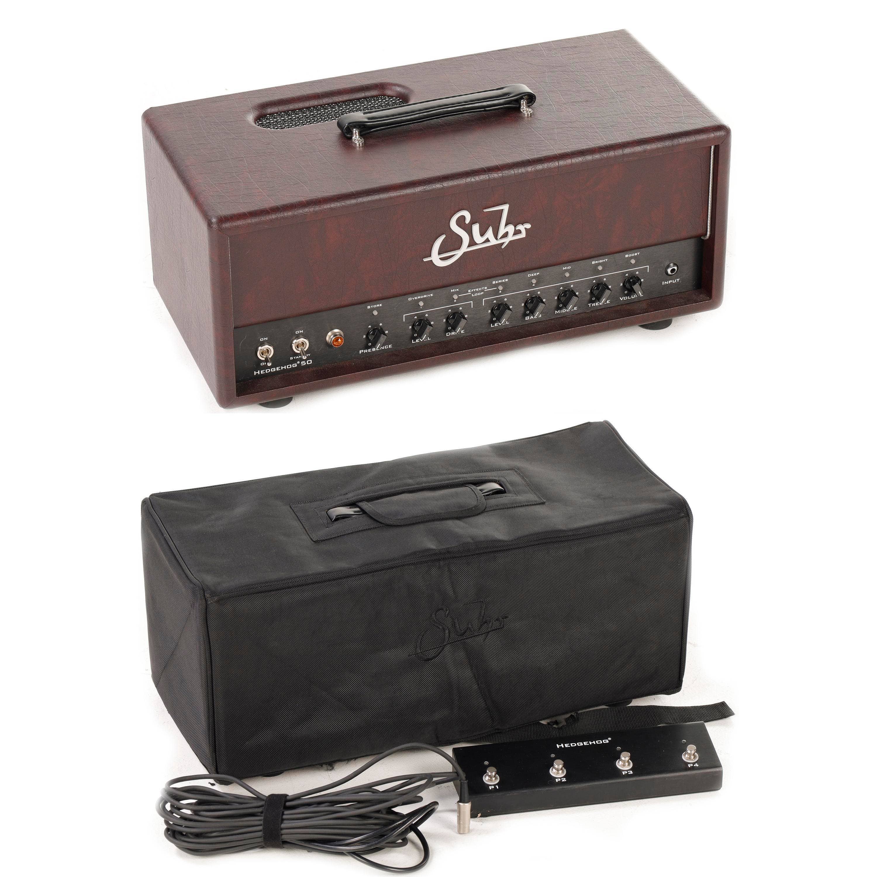Used Suhr Hedgehog 50 Guitar Amplifier Head w/Footswitch, Cover, Power