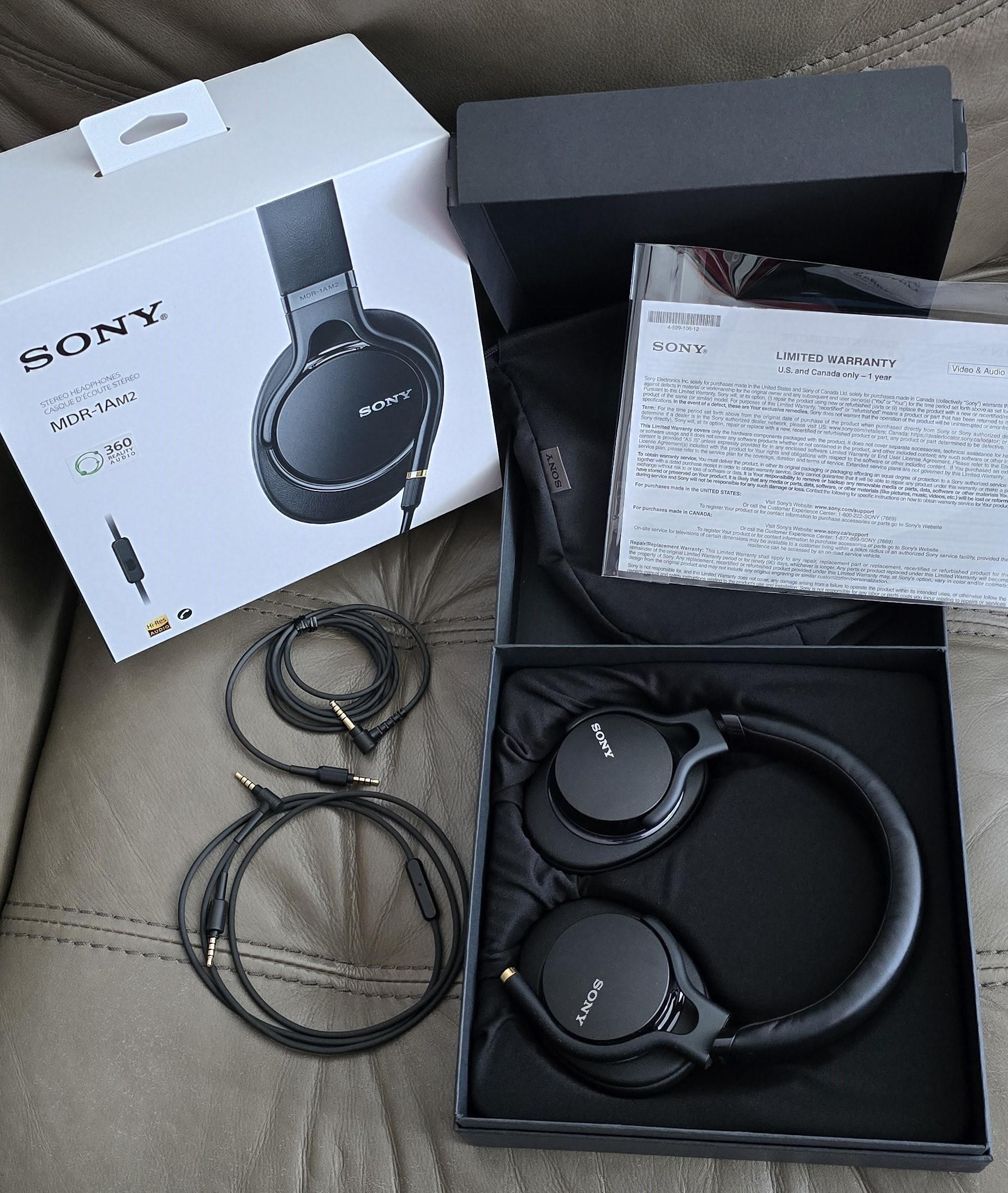 【SONY ソニー】ヘッドホン MDR-1AM2 ブラック ステレオヘッドホン