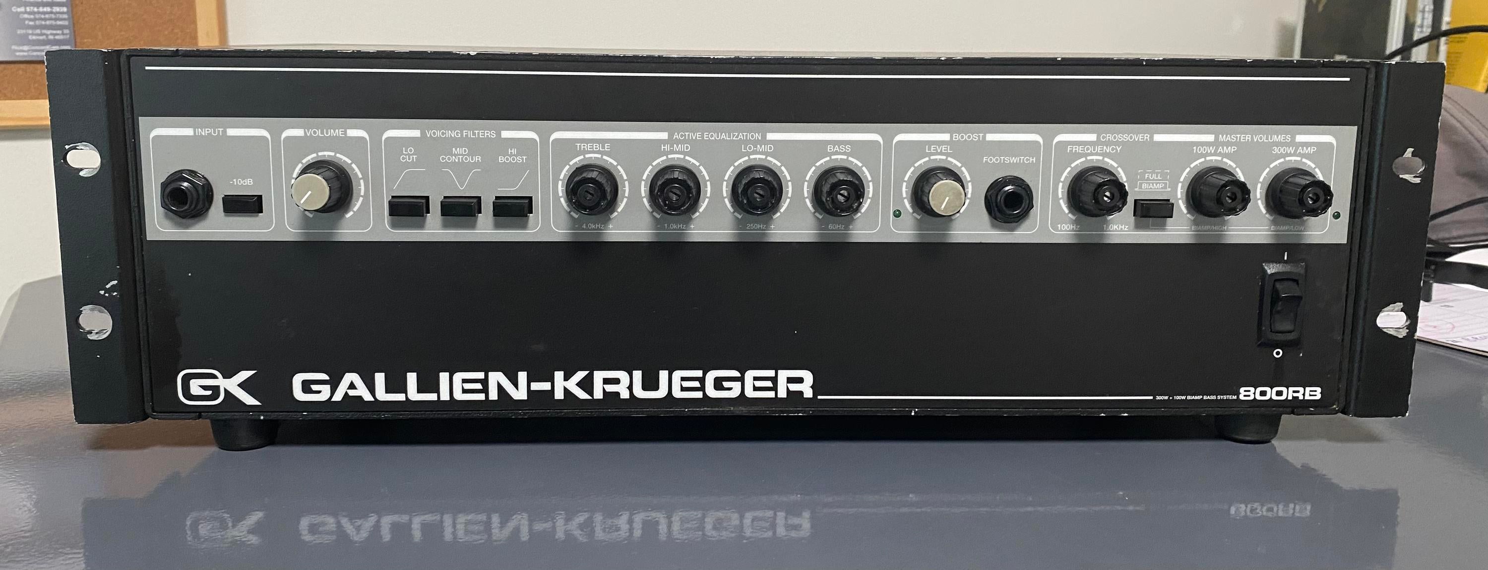 Used Gallien-Kruger GK 800RB Bass - Sweetwater's Gear Exchange