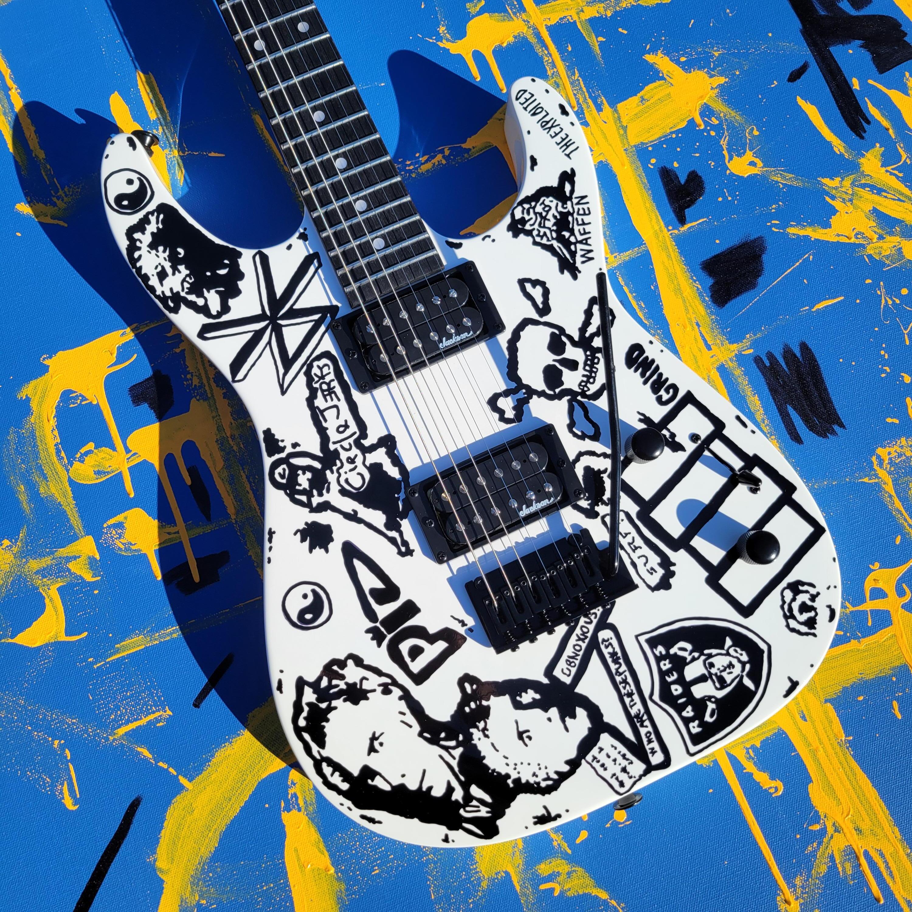 アート・デザイン・音楽 Jackie Nickerson FAITH Check out Mike Learn￼'s custom airbrush work on Jackson