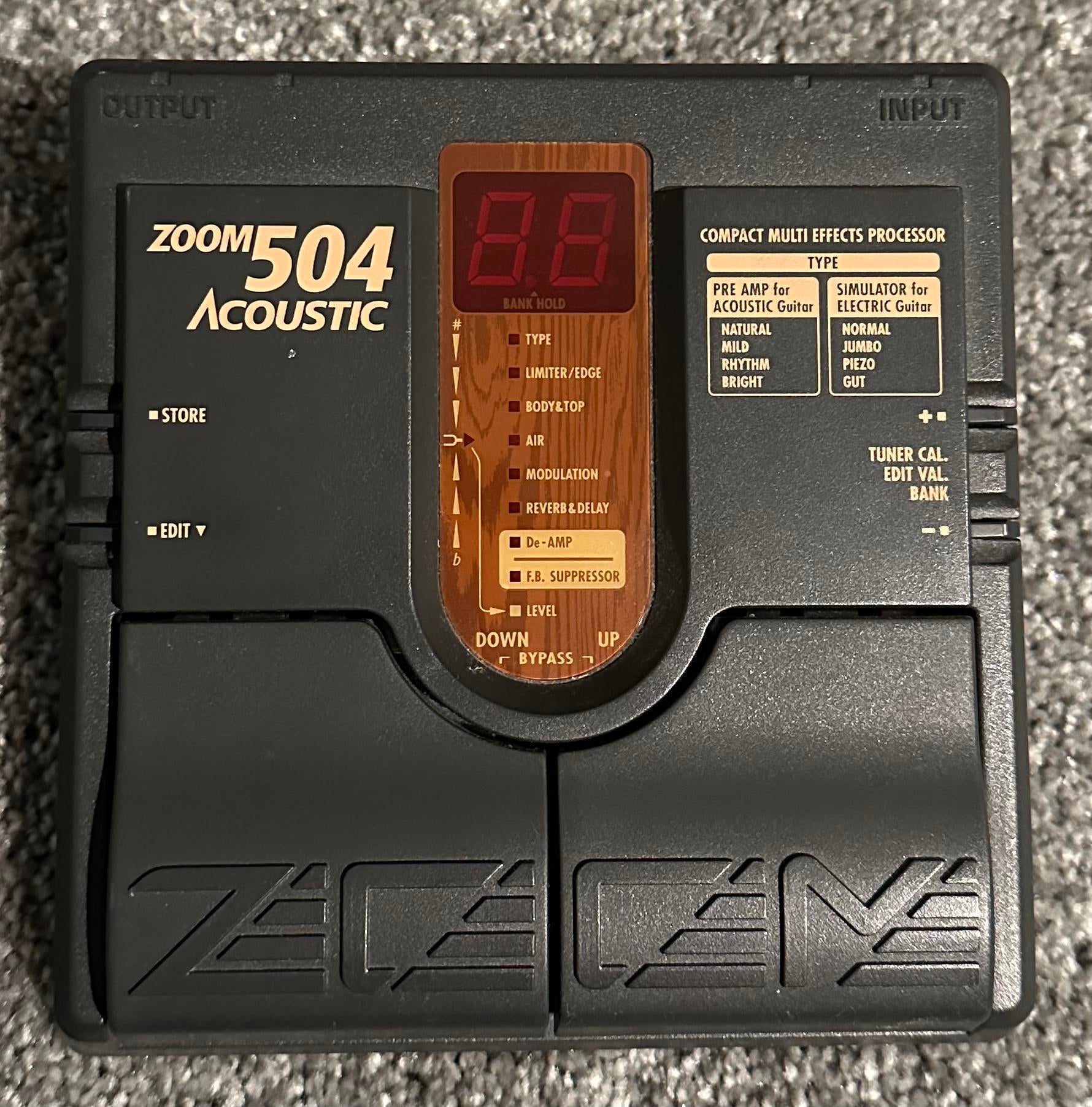 Zoom Used Zoom 504 Acoustic Multi Effects - Sweetwater's Gear Exchange