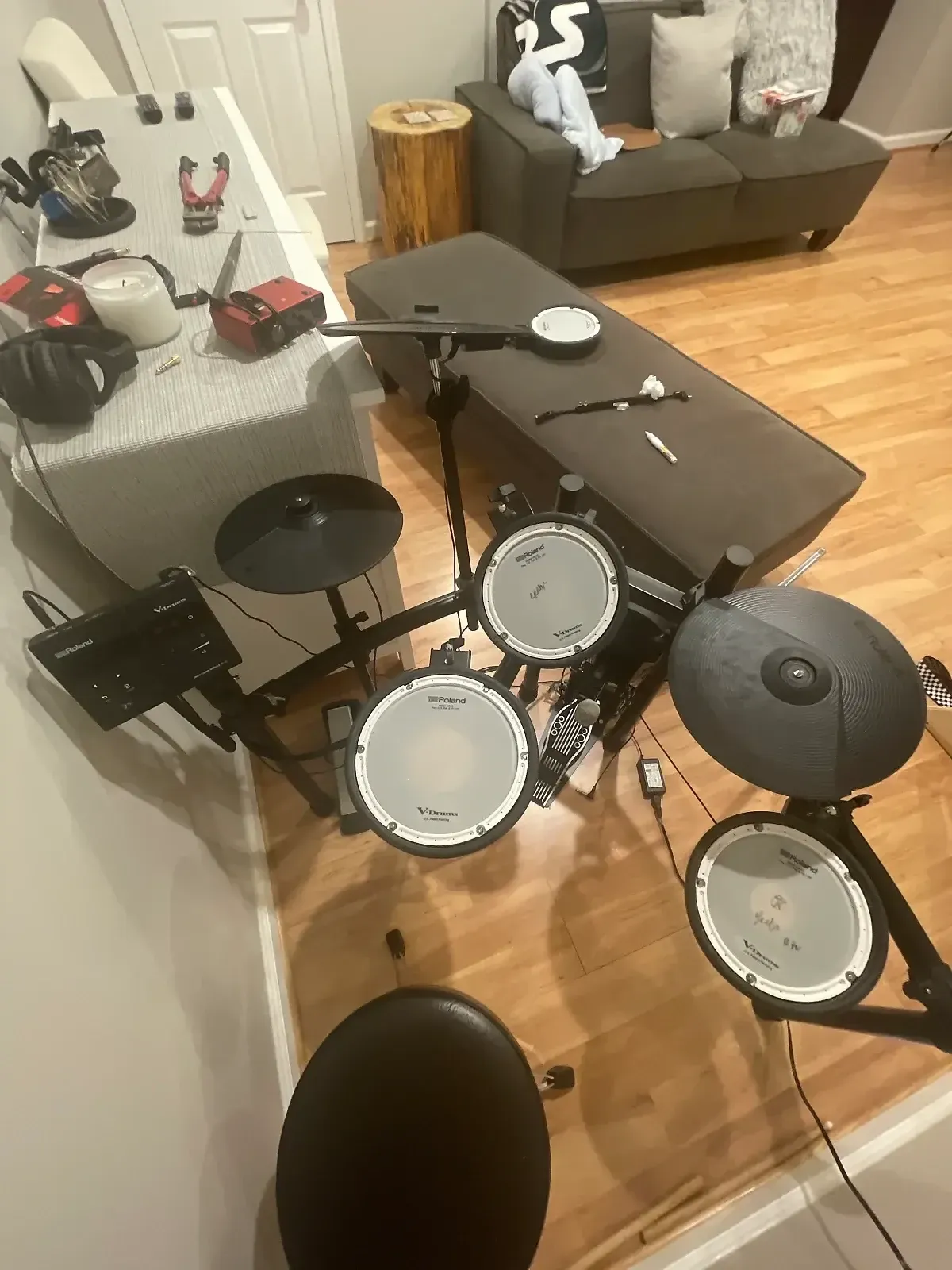 Used Roland VDrums TD07KV Electronic Drum Set Sweetwater Gear Exchange