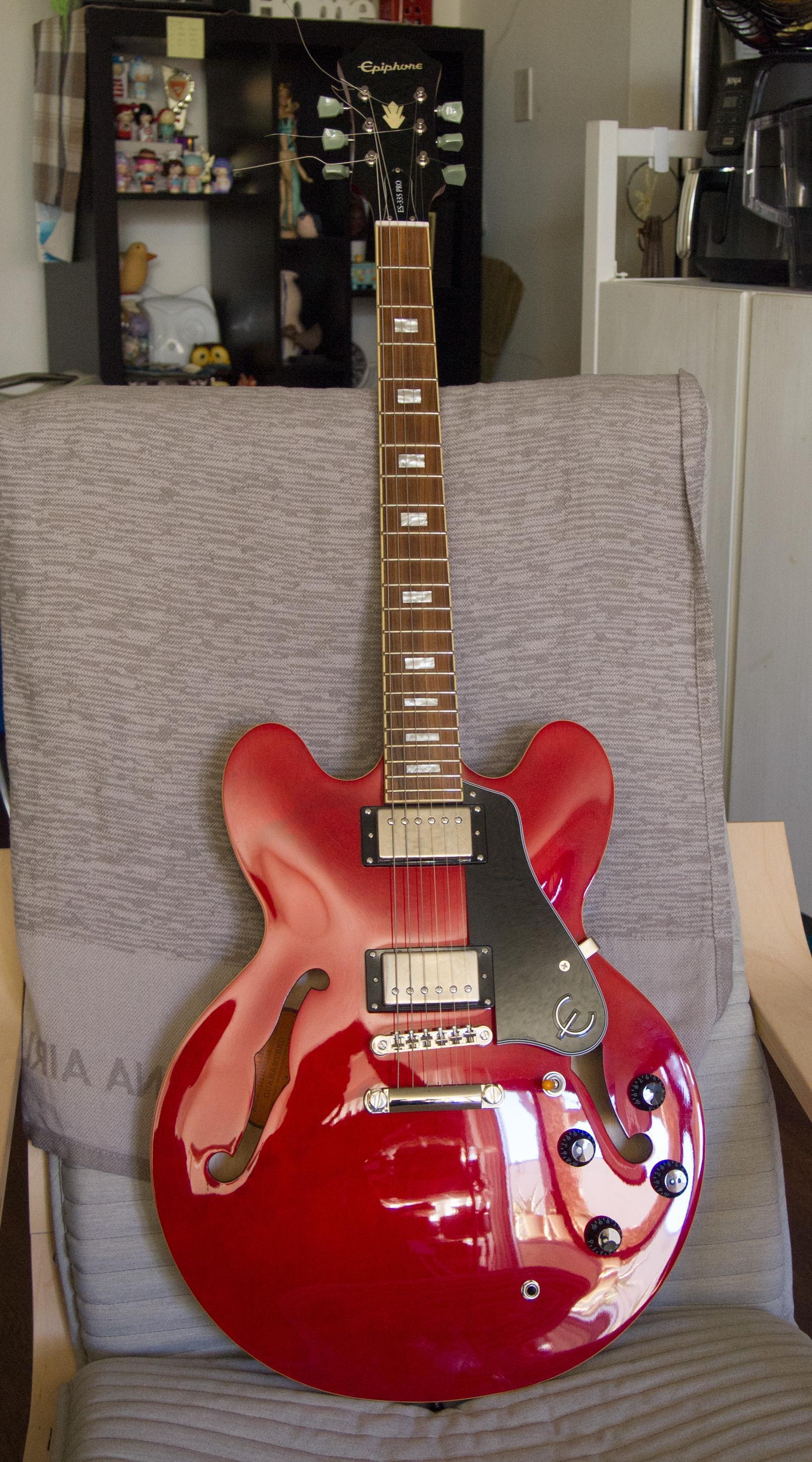 Used Epiphone ES-335 Pro - 2017 - Cherry - Sweetwater's Gear Exchange