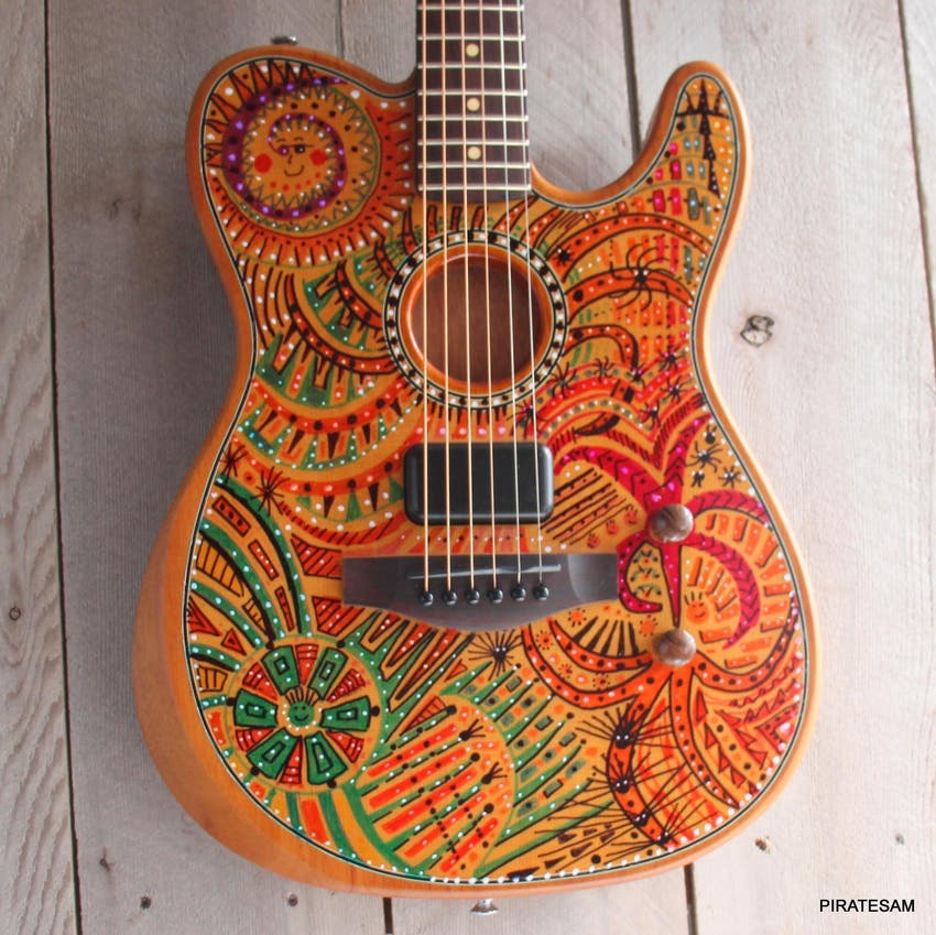 Acoustasonic Standard Telecaster Acoustic-electric Guitar - Aged Natural