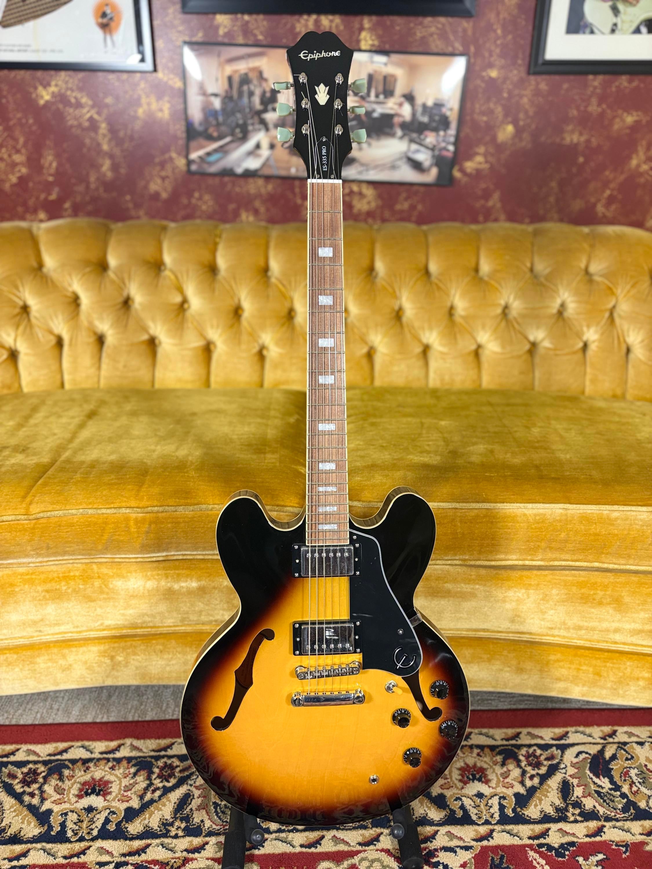 Epiphone ES-335 PRO IT カスタムショップ　2018年製 Used Epiphone Custom Shop ES-335 - Sweetwater's Gear Exchange