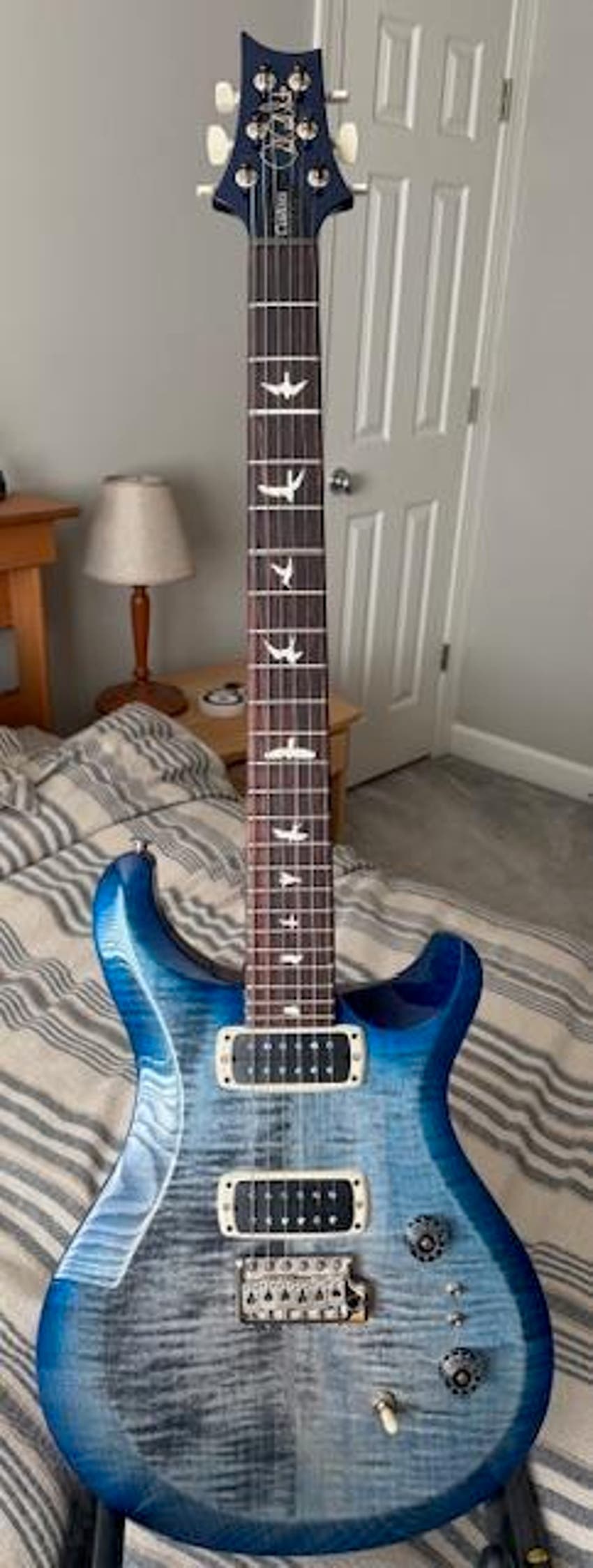 S2 Custom 24-08 Electric Guitar - Faded Gray Black Blue Burst