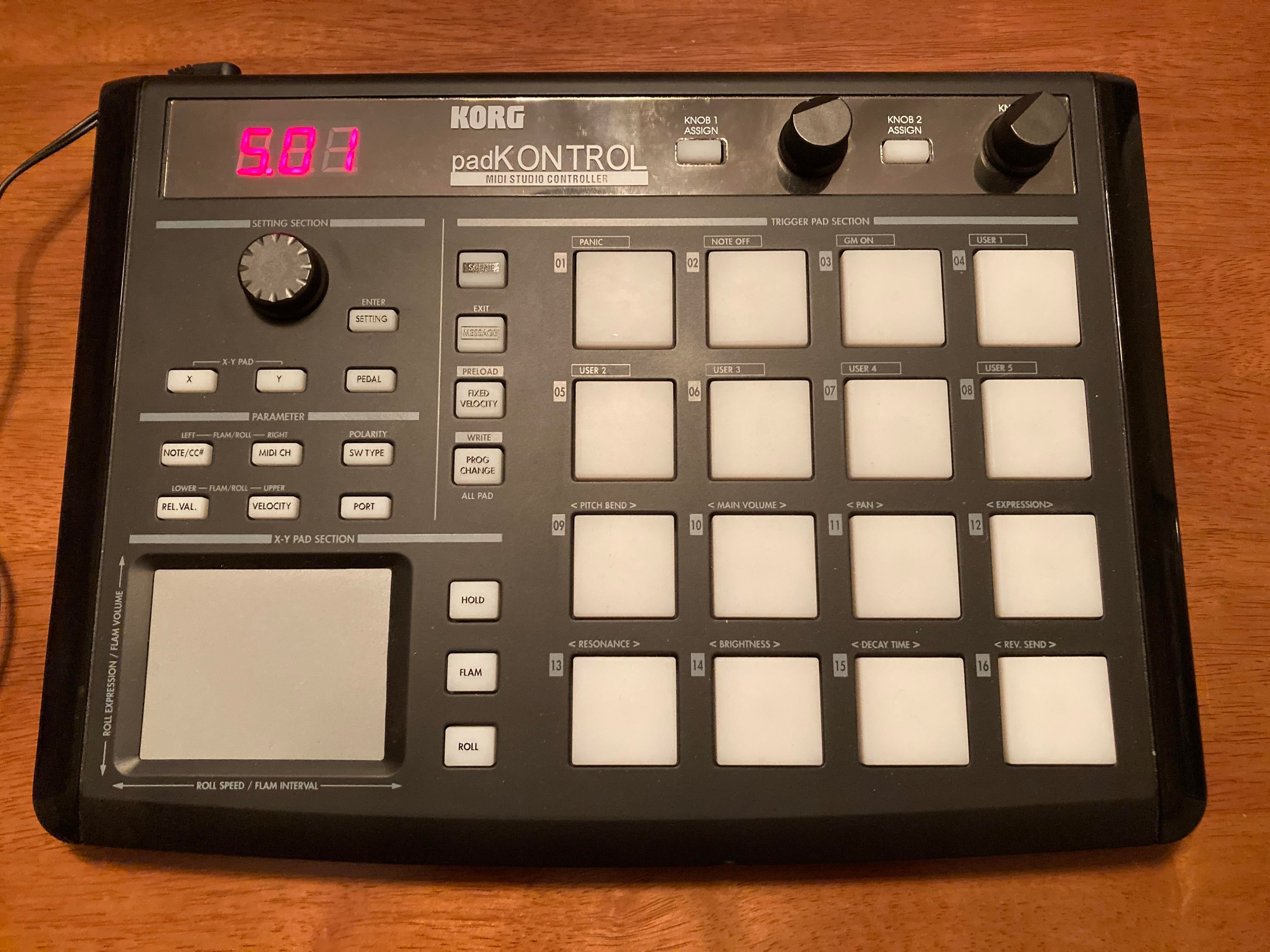 Used Korg padKONTROL USB Drum Pad Studio Controller