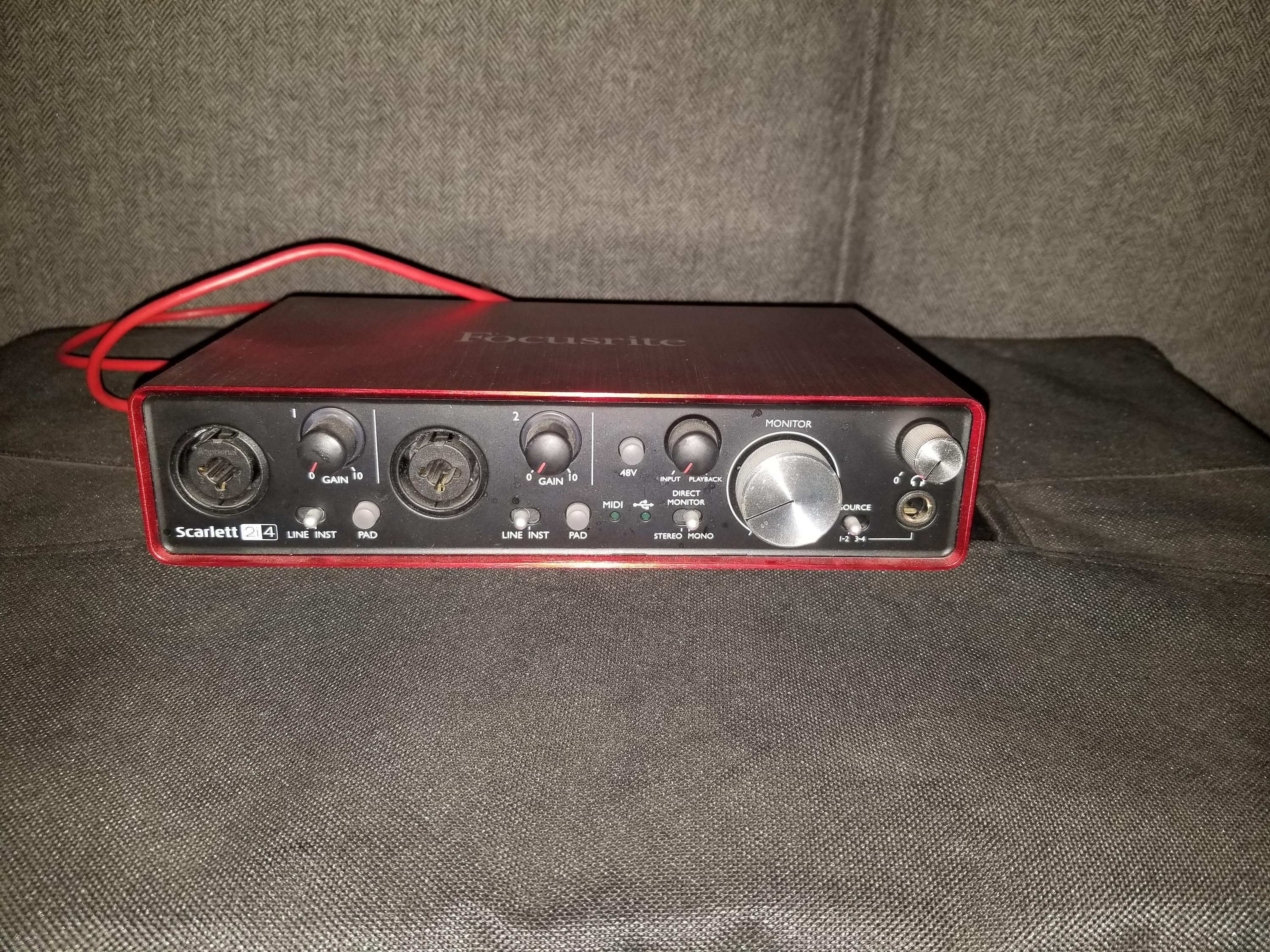 Used Focusrite 2nd generation scarlett 2i4 - Sweetwater's Gear