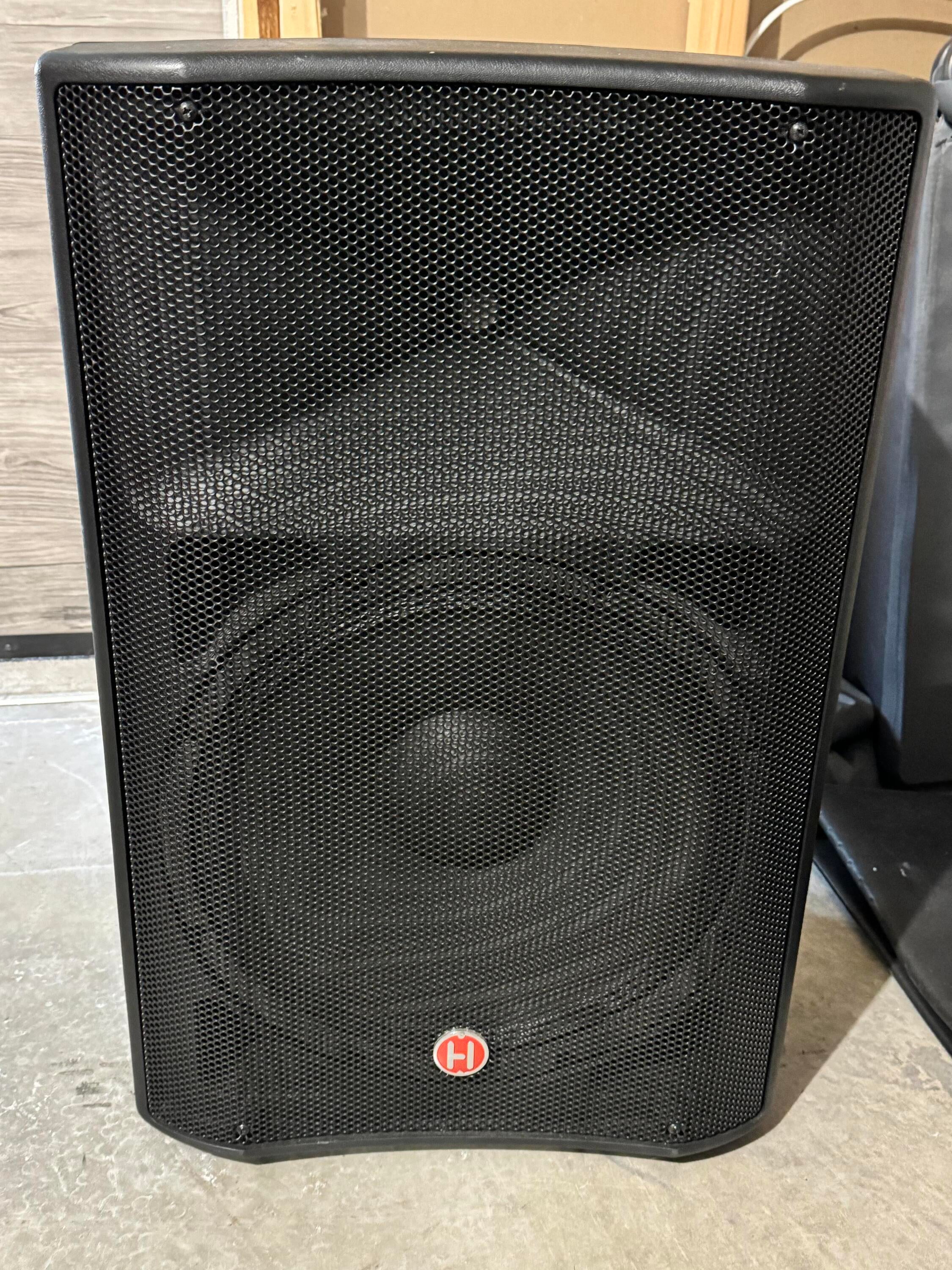 Harbinger 15 inch powered hot sale speaker