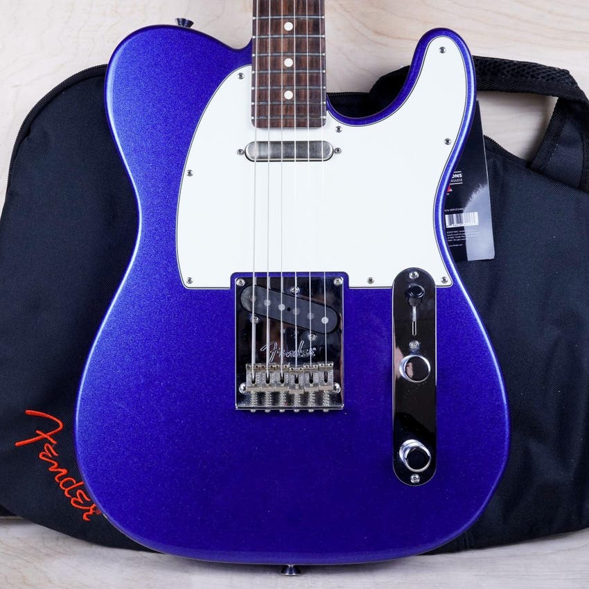 American Standard Telecaster 2013 Mystic Blue with Klein Fat Man Pickups USA w/ Bag