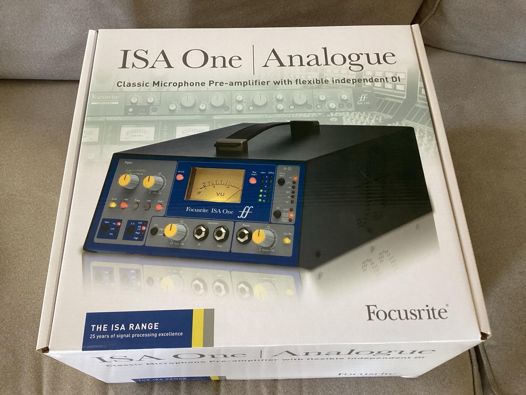 Focusrite ISA One Analogue 付属品・箱有り マイクプリアンプ ISA ONE