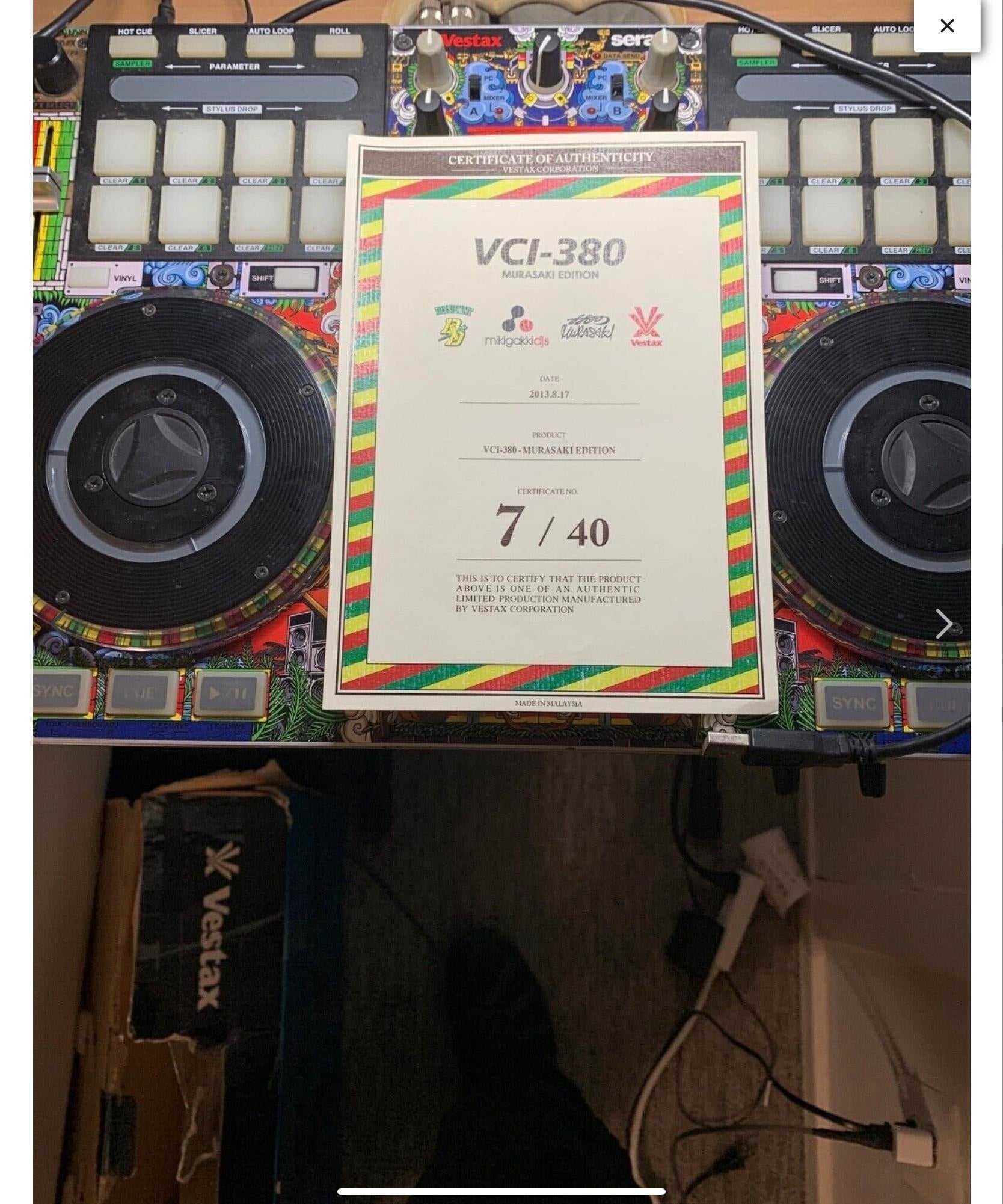 Used Vestax VCI380 “Murasaki” Edition #7/40 Digital DJ Controller