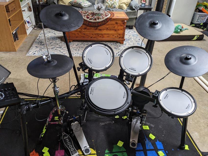 Used Roland VDrums TD17KVX Gen 2 Electronic Drum Set Sweetwater