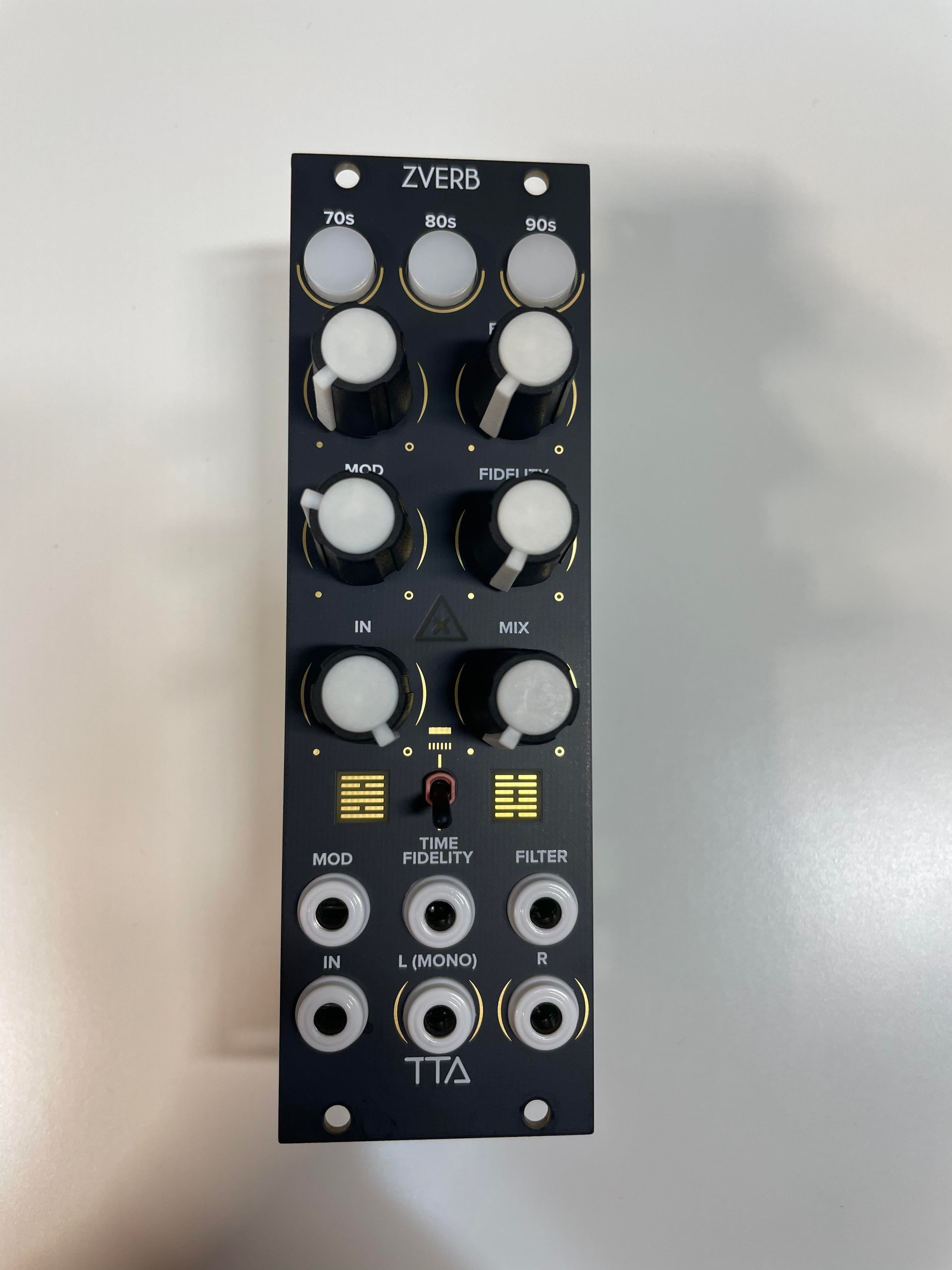 Used Tiptop Audio ZVERB Reverb Effect Collection (Black) Eurorack Module