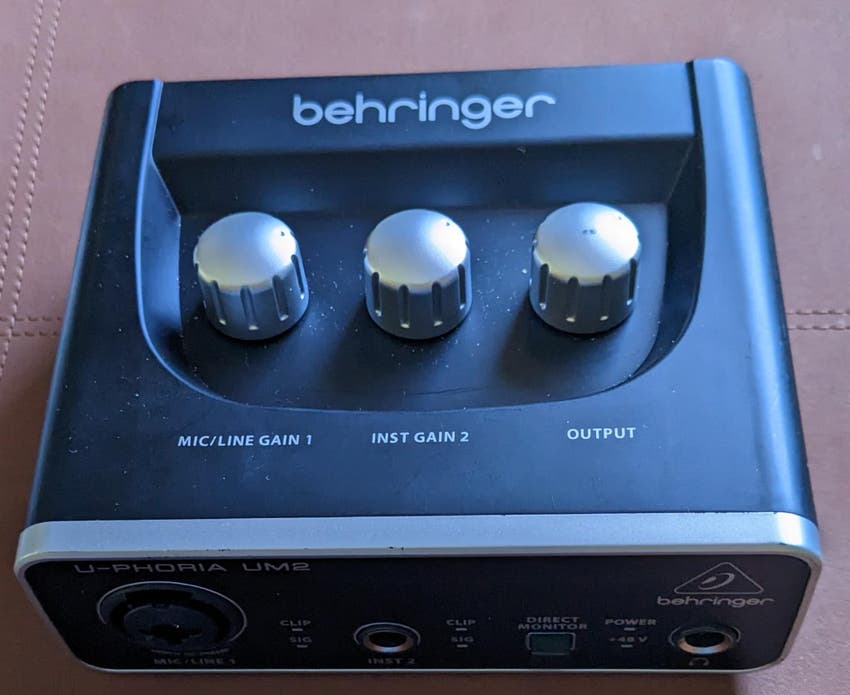 Used Behringer UPhoria UM2 USB Audio Interface Sweetwater Gear Exchange